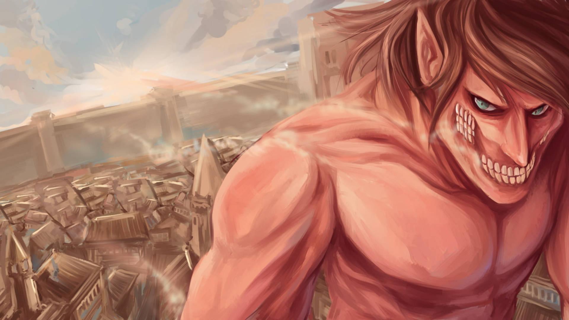 Eren Yeager Scary Titan — 1920x1080 wallpaper