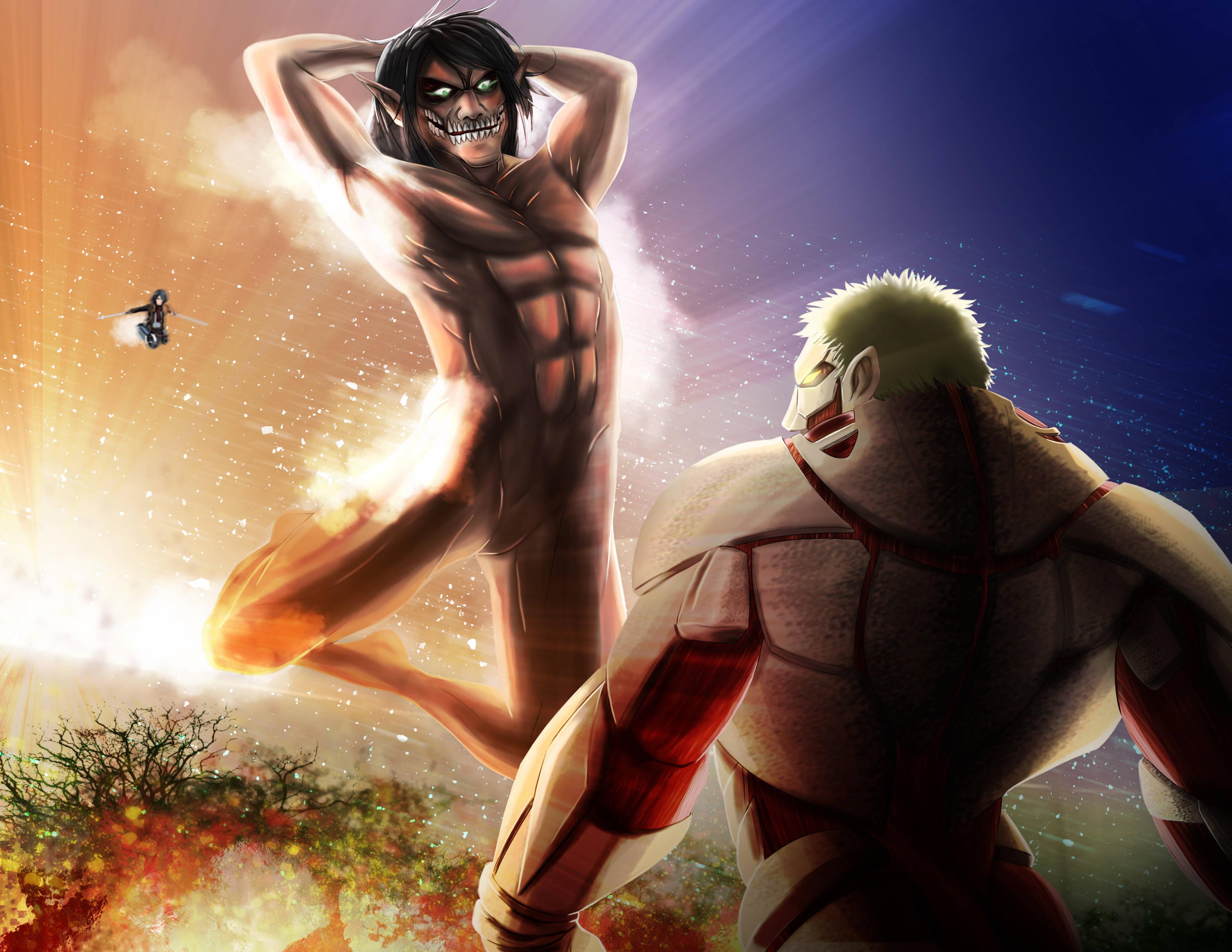 Eren Yeager Will Crash The Armor — 3300x2550 wallpaper