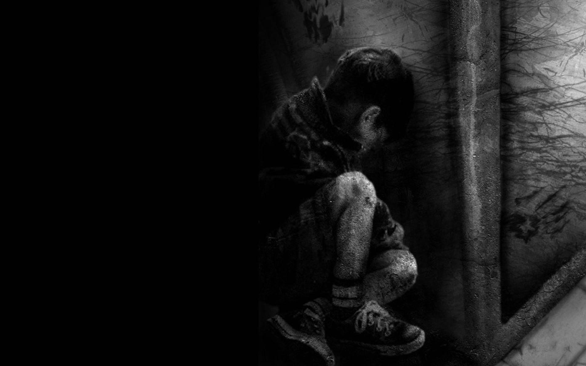 Exhausted Sad Boy — 1920x1200 wallpaper