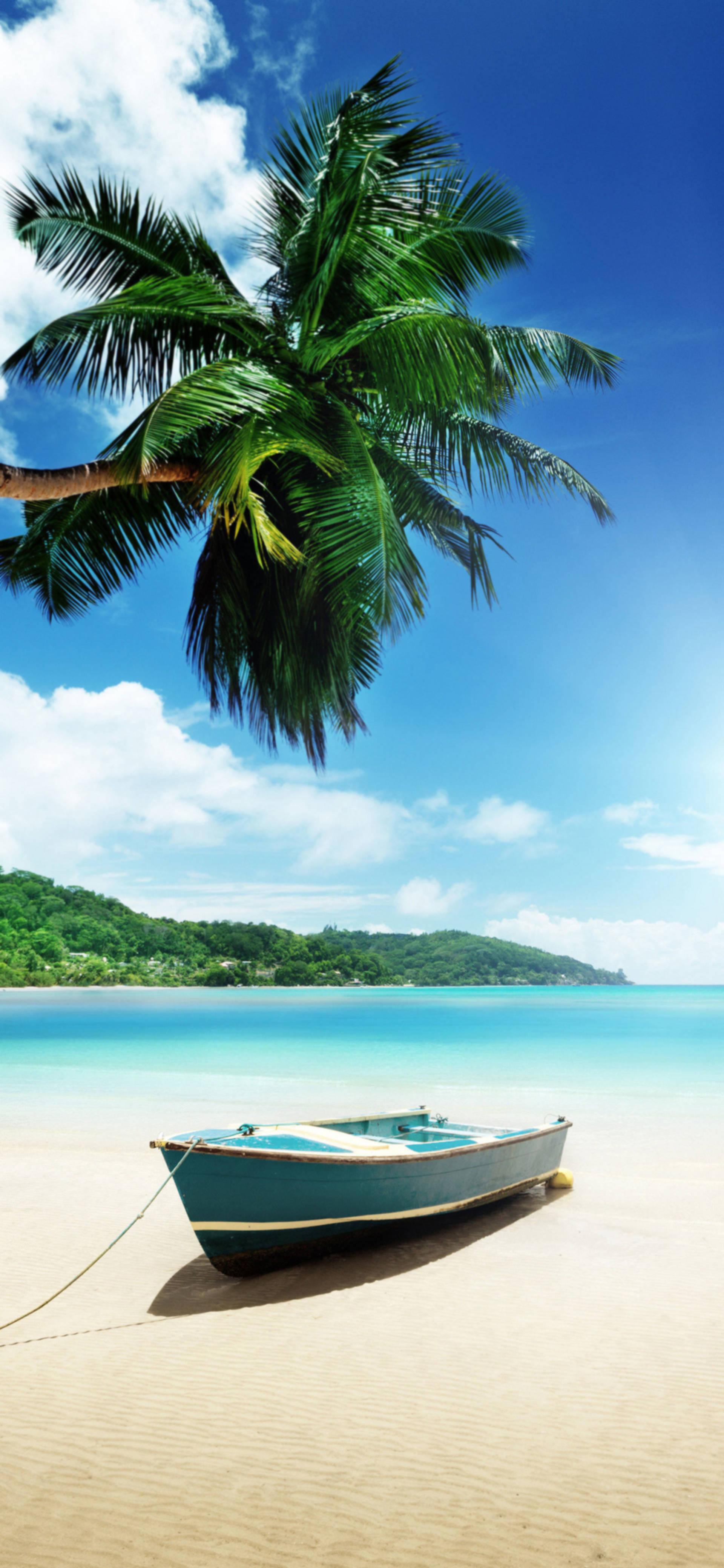 Experience the Stunning Visuals on the iPhone 13 Pro Max - Tropical Beach Theme — 1920x4155 wallpaper