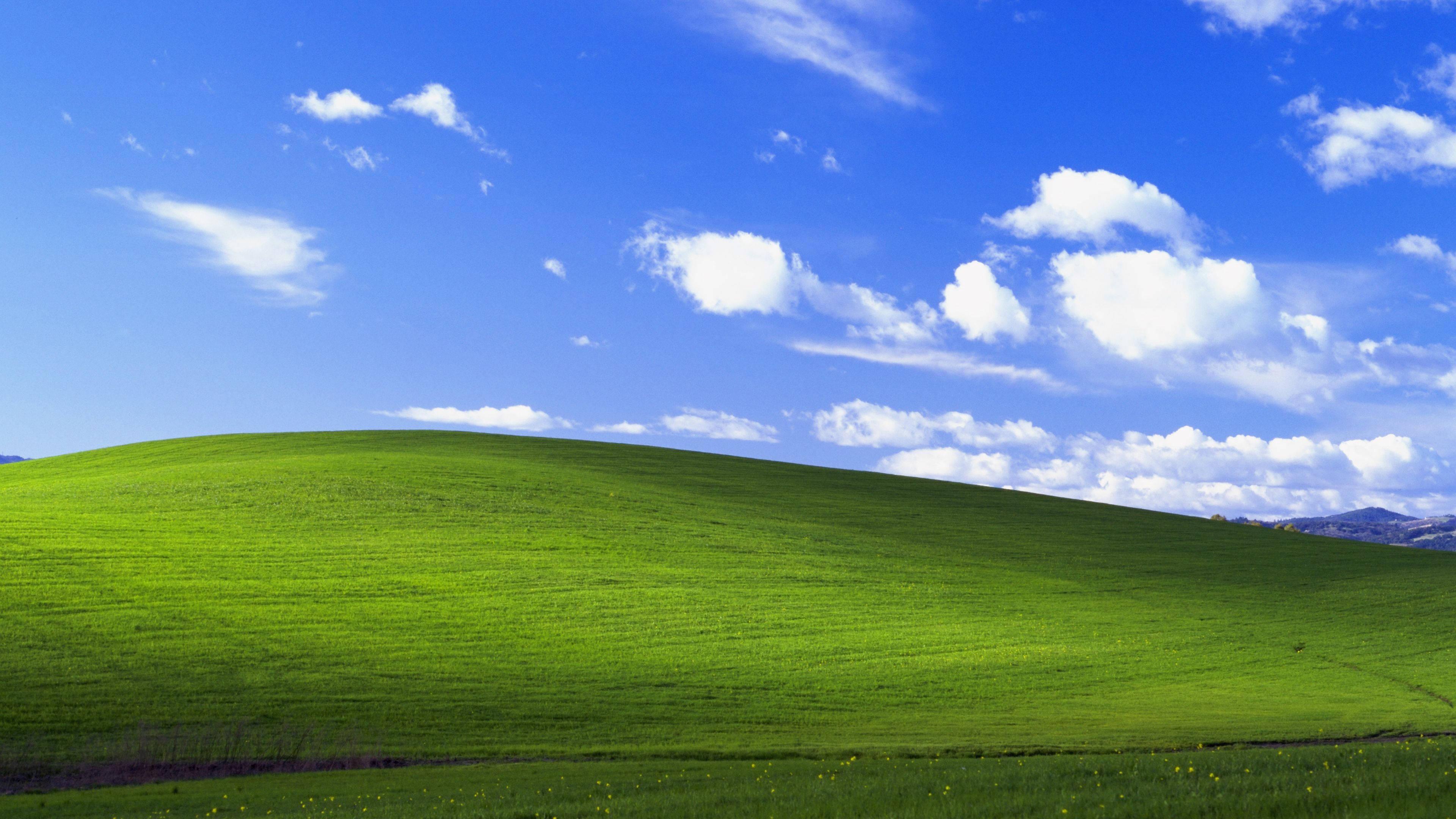 Explore the natural beauty of Windows XP — 3840x2160 wallpaper