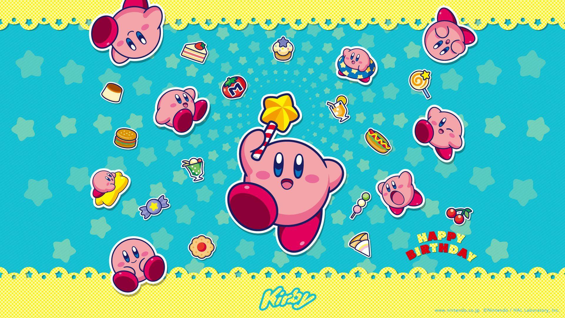 Explore the world of Kirby with this fun and colorful pink aesthetic background. — 1920x1080 wallpaper