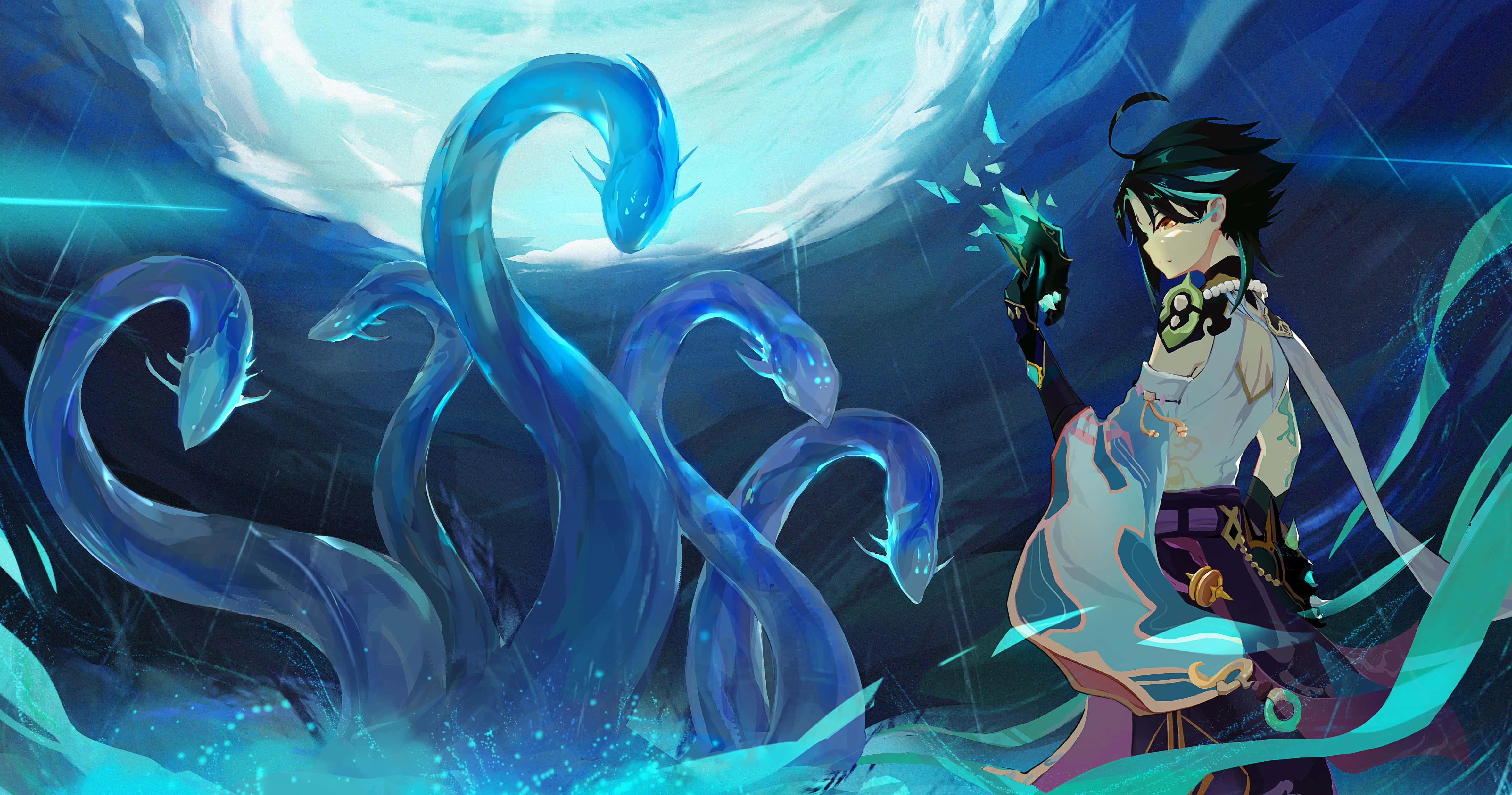 Explore the world of Teyvat and uncover its secrets with Genshin Impact! — 4719x2480 wallpaper