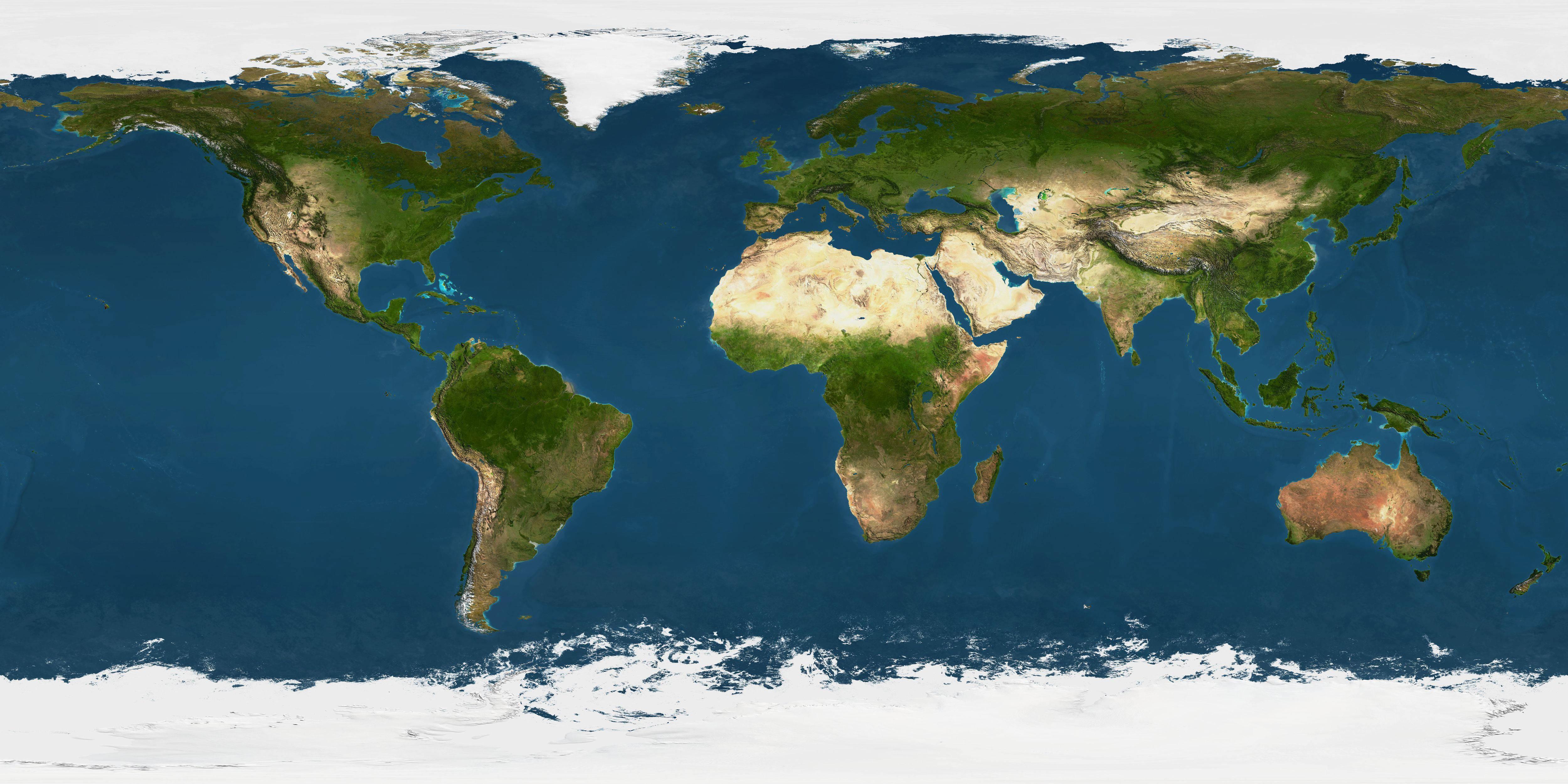 Explore the World with this High-Definition Real Earth Map — 5000x2500 wallpaper