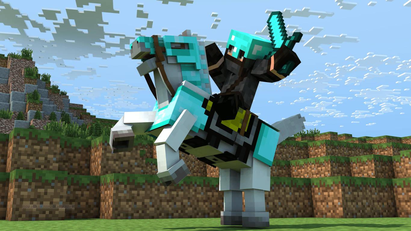 Exploring the Creeper Caves with an Armored Ninja