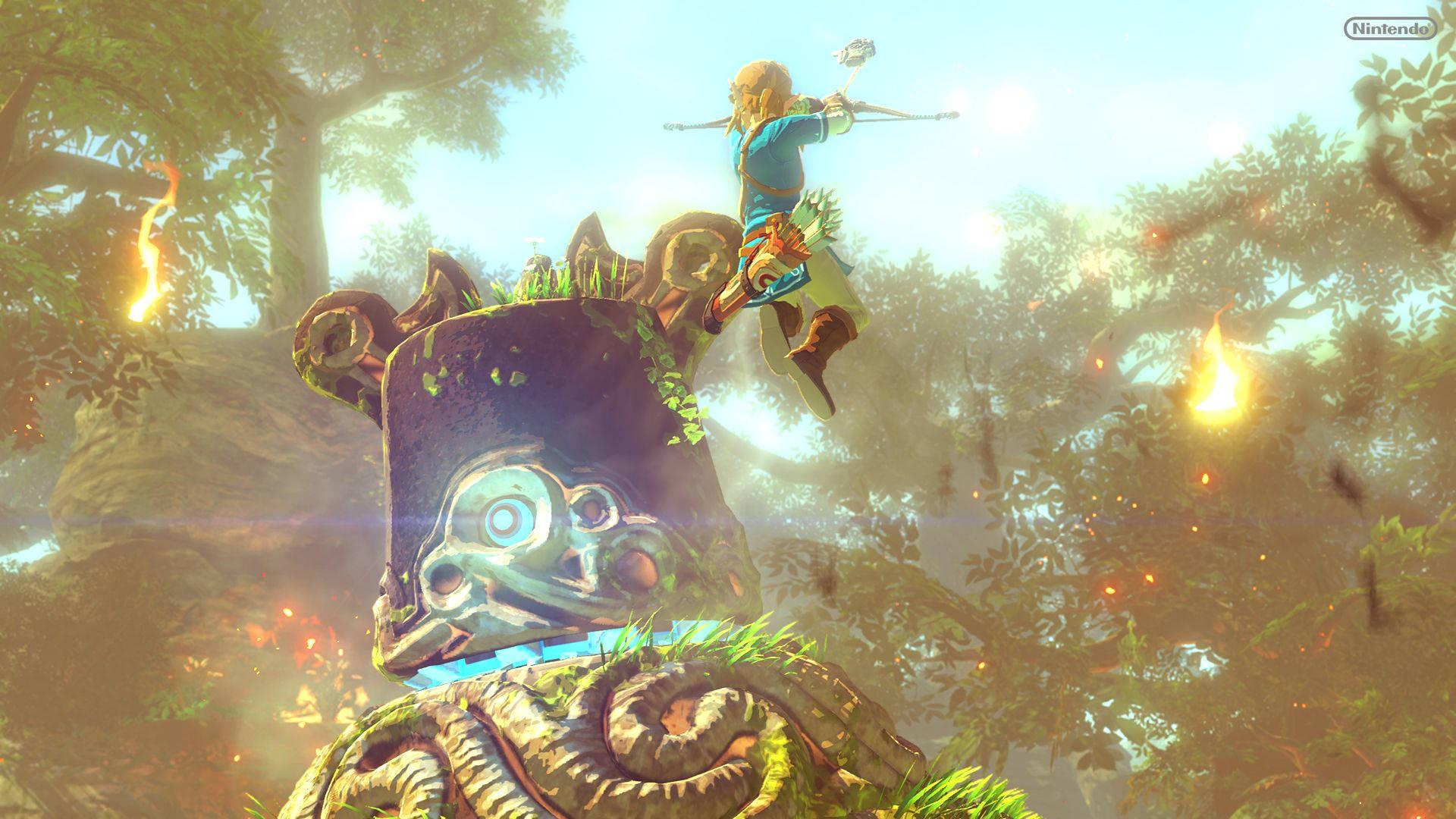 Exploring Zelda's Palace in Breath of the Wild — 1920x1080 wallpaper