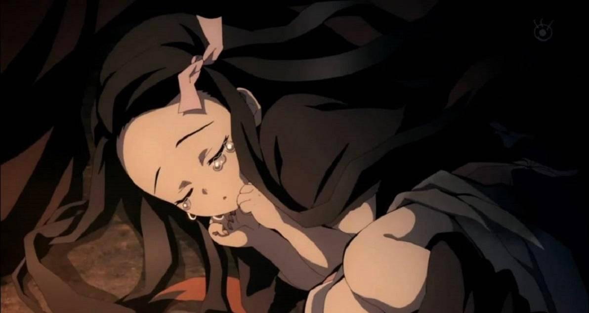 Eyes Close Demon Slayer Nezuko — 1192x633 wallpaper