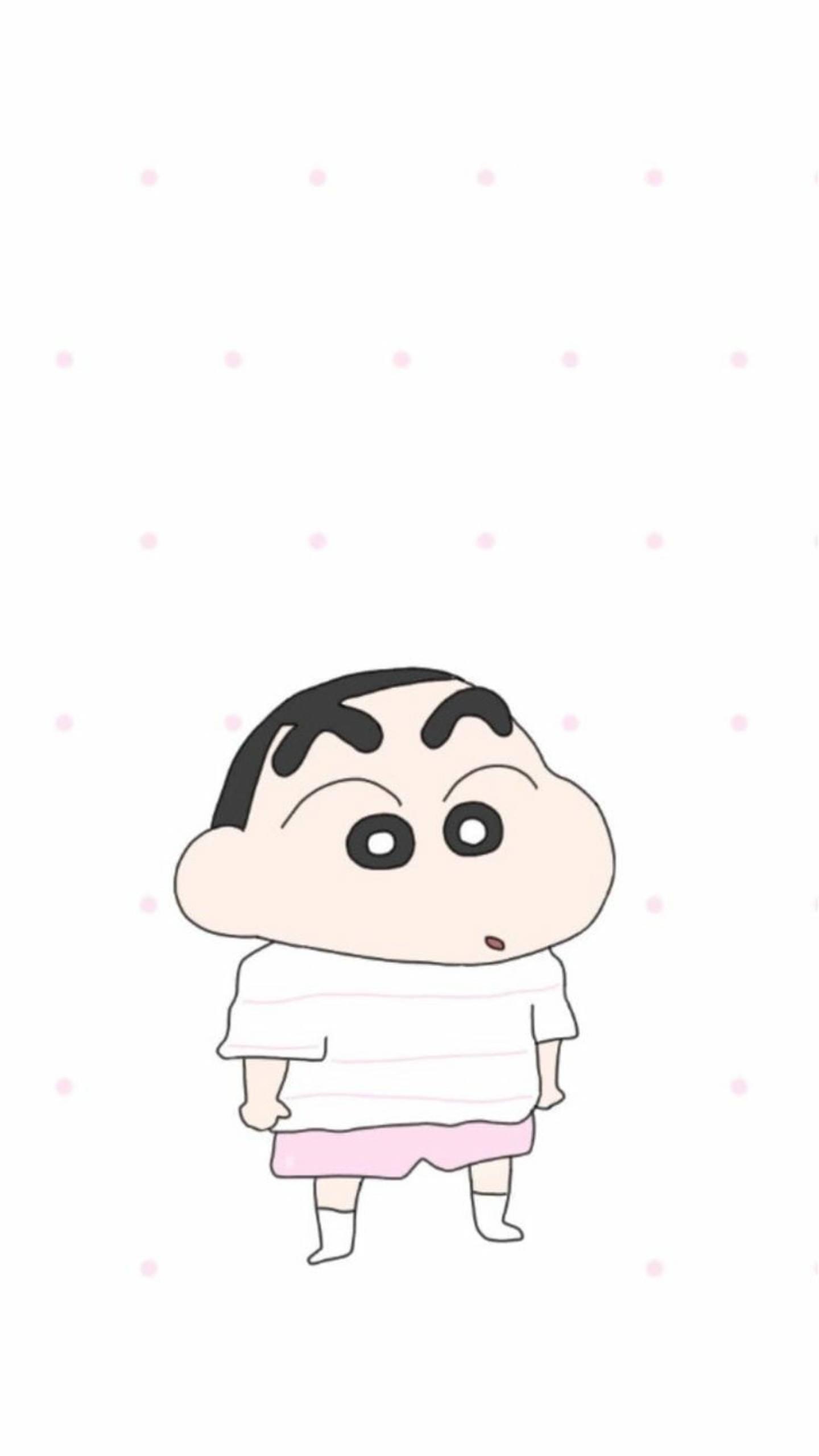 Faded Crayon Shinchan Aesthetic — 1440x2560 wallpaper