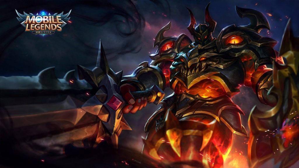 Fallen Tigreal With Mobile Legends Logo — 1024x575 wallpaper