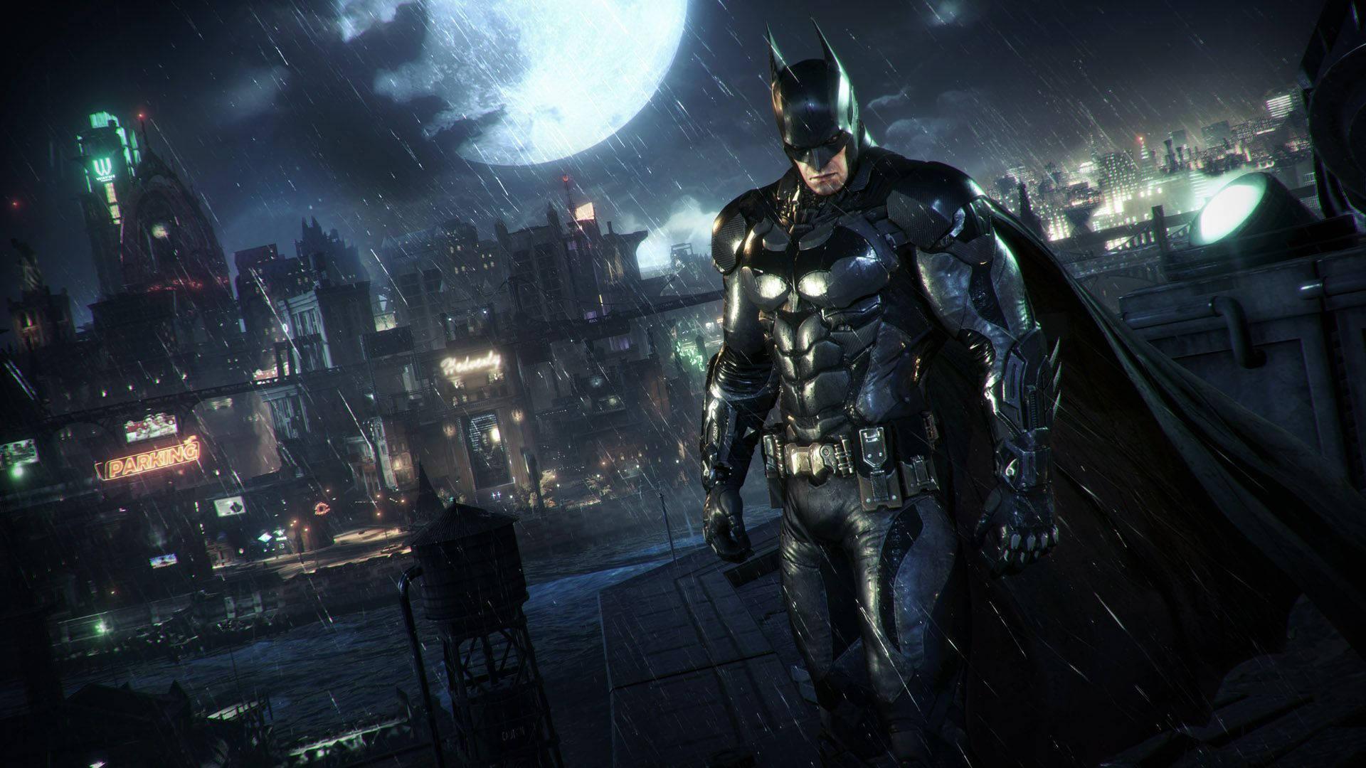 Falling into the Shadows – Batman in Arkham Knightfall — 1920x1080 wallpaper
