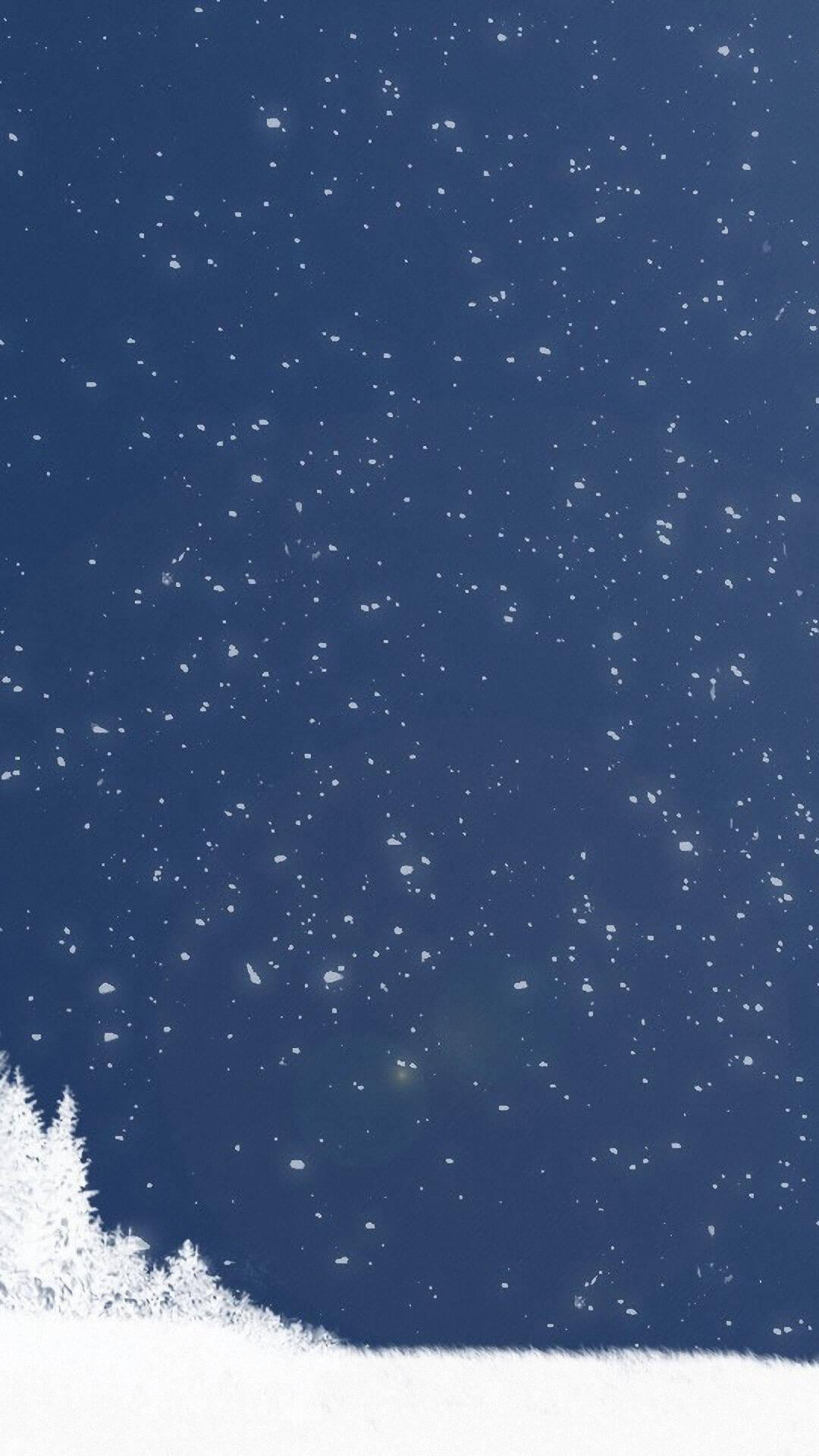 Falling Snow Winter iPhone — 1080x1920 wallpaper