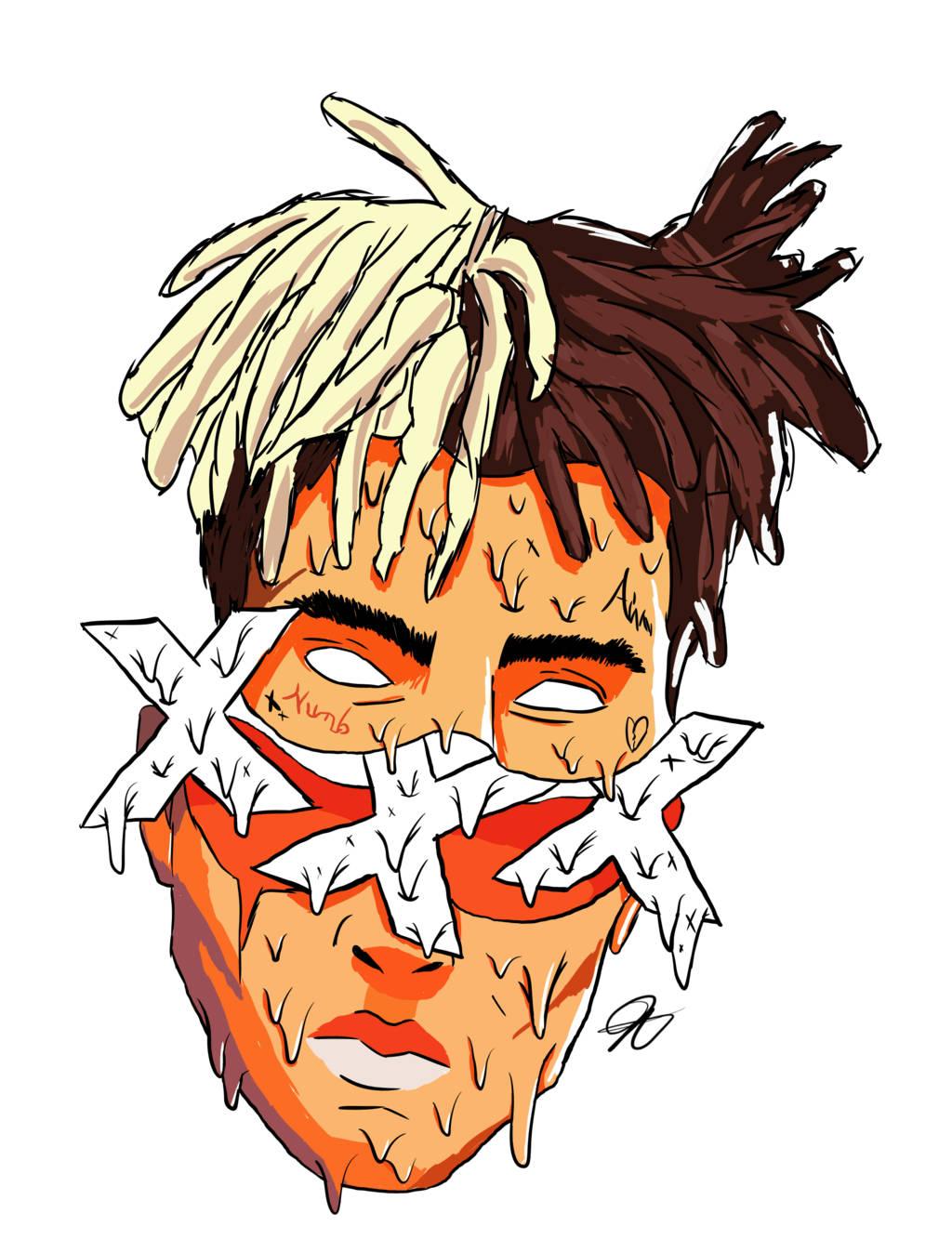 Fan Art of Rapper XXXTentacion — 1024x1348 wallpaper
