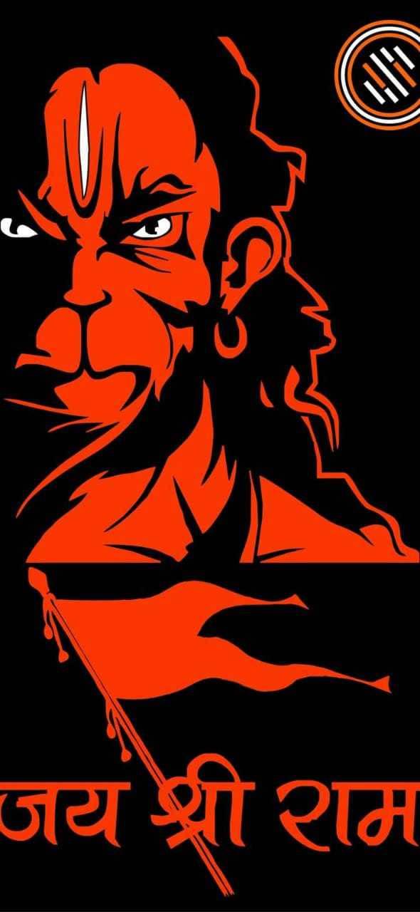 Fascinating HD Portrait of Bajrang Dal Hanuman — 590x1280 wallpaper
