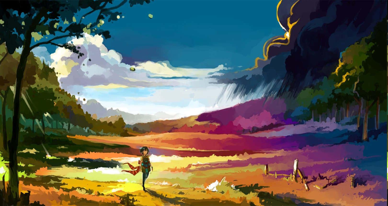 Feel the calm of nature with Anime Scenery — 1620x859 wallpaper