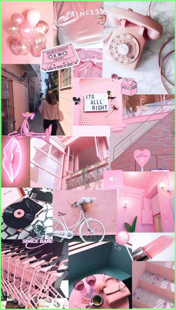 Feel the cool vibes of pink aesthetics — 720x1272 wallpaper