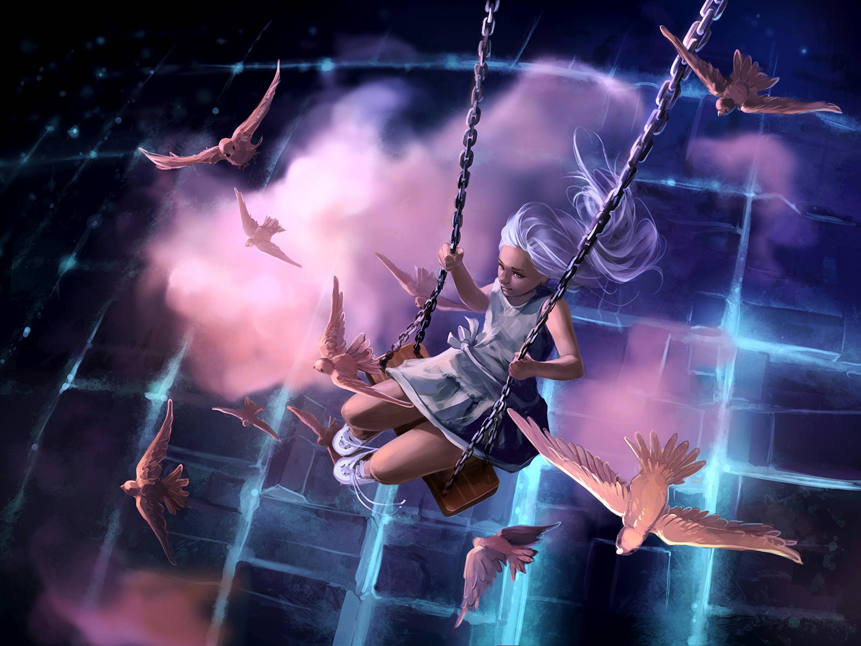 Feel the freedom of swinging — 2800x2100 wallpaper