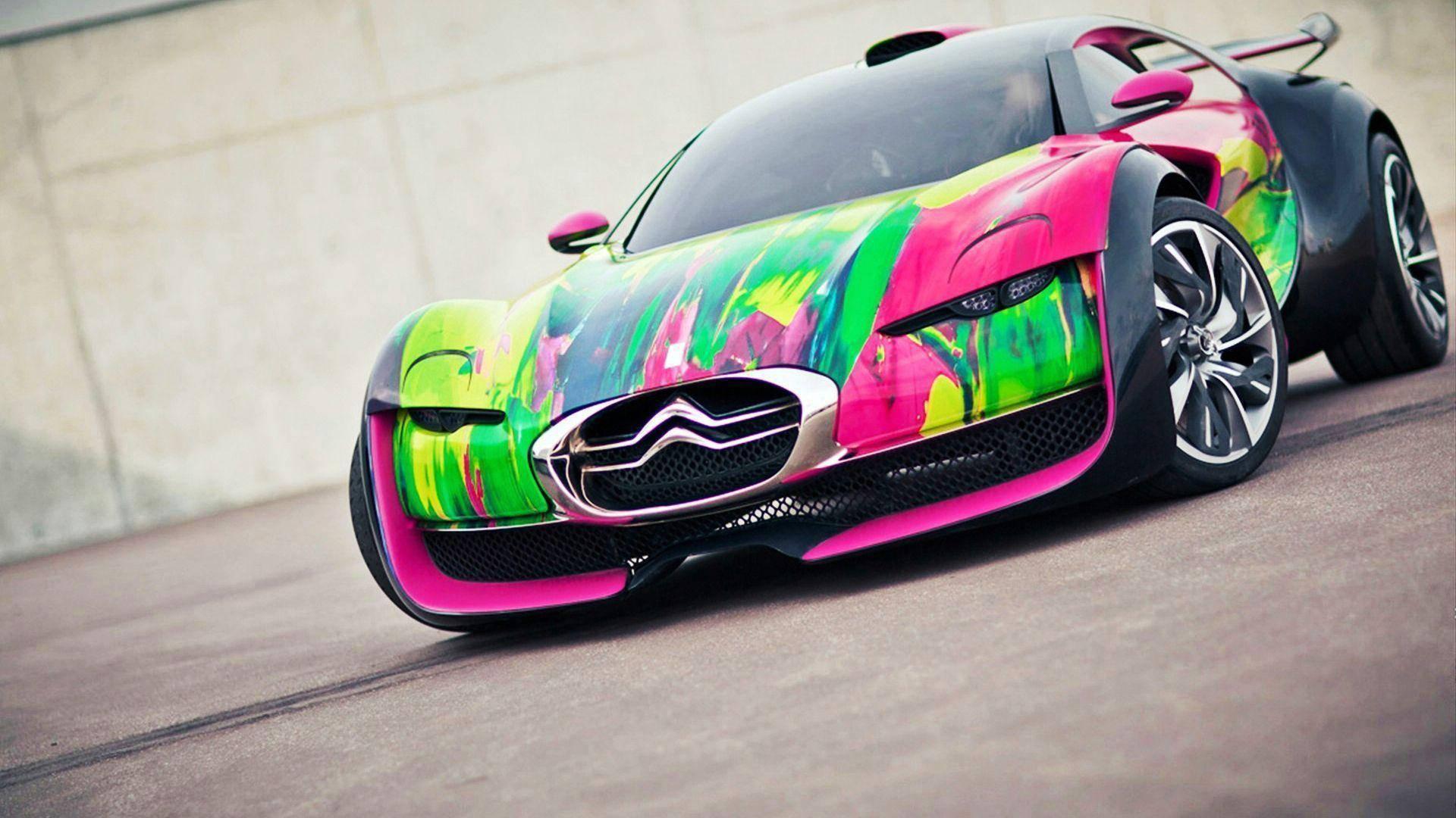 Feel the Speed with this Colorful Citroen Sports Car — 1920x1080 wallpaper