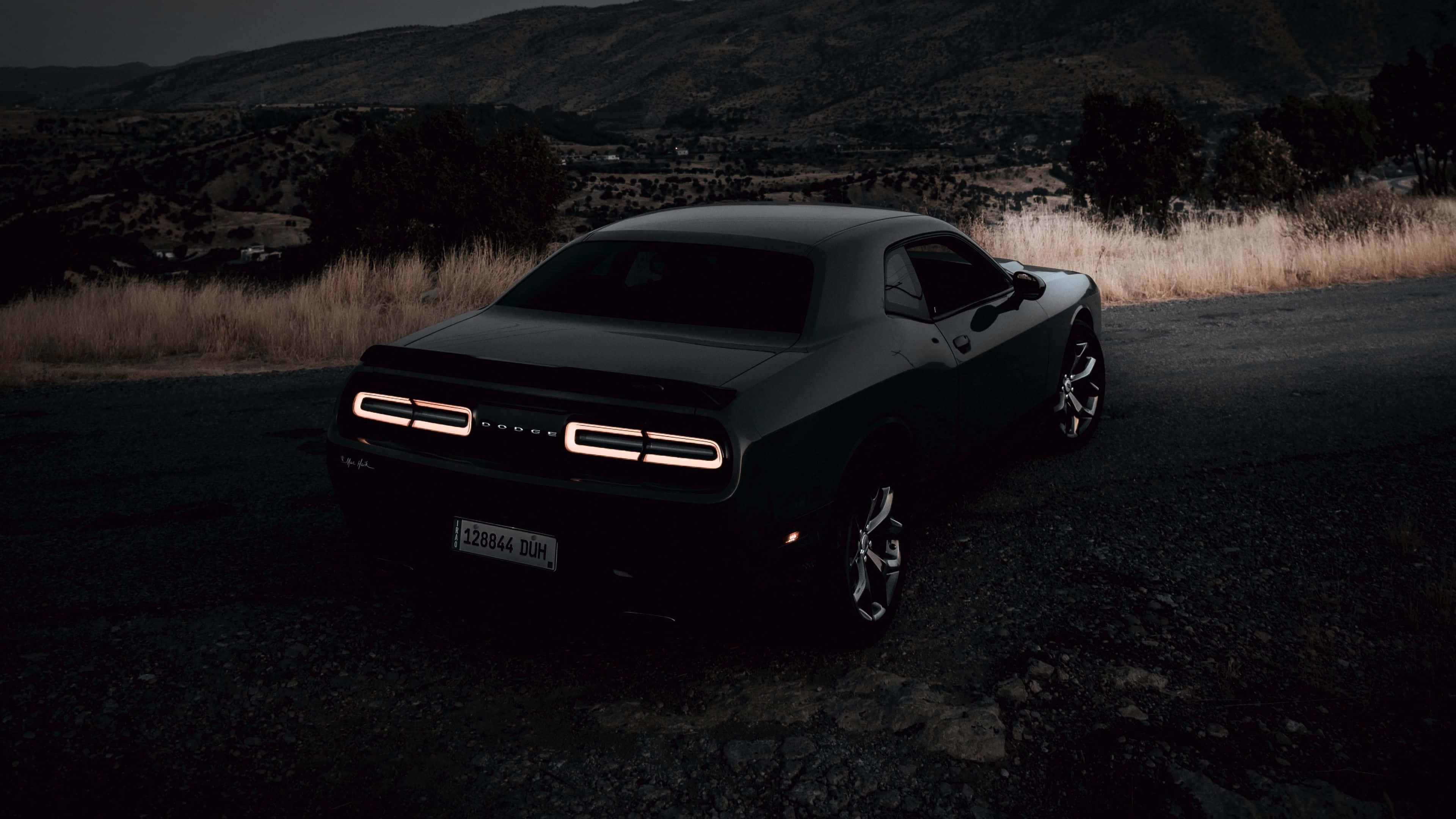 Feel the thrill of the open road in a Dodge Challenger — 3840x2160 wallpaper