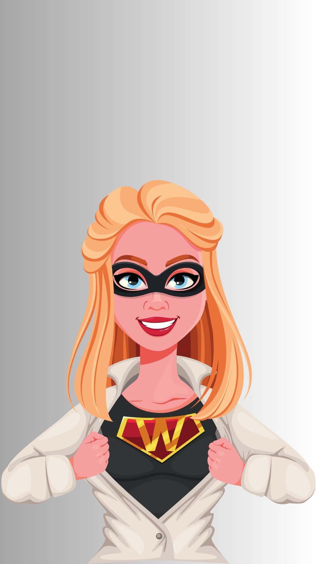 Female Masked Superhero Background — 1080x1920 wallpaper