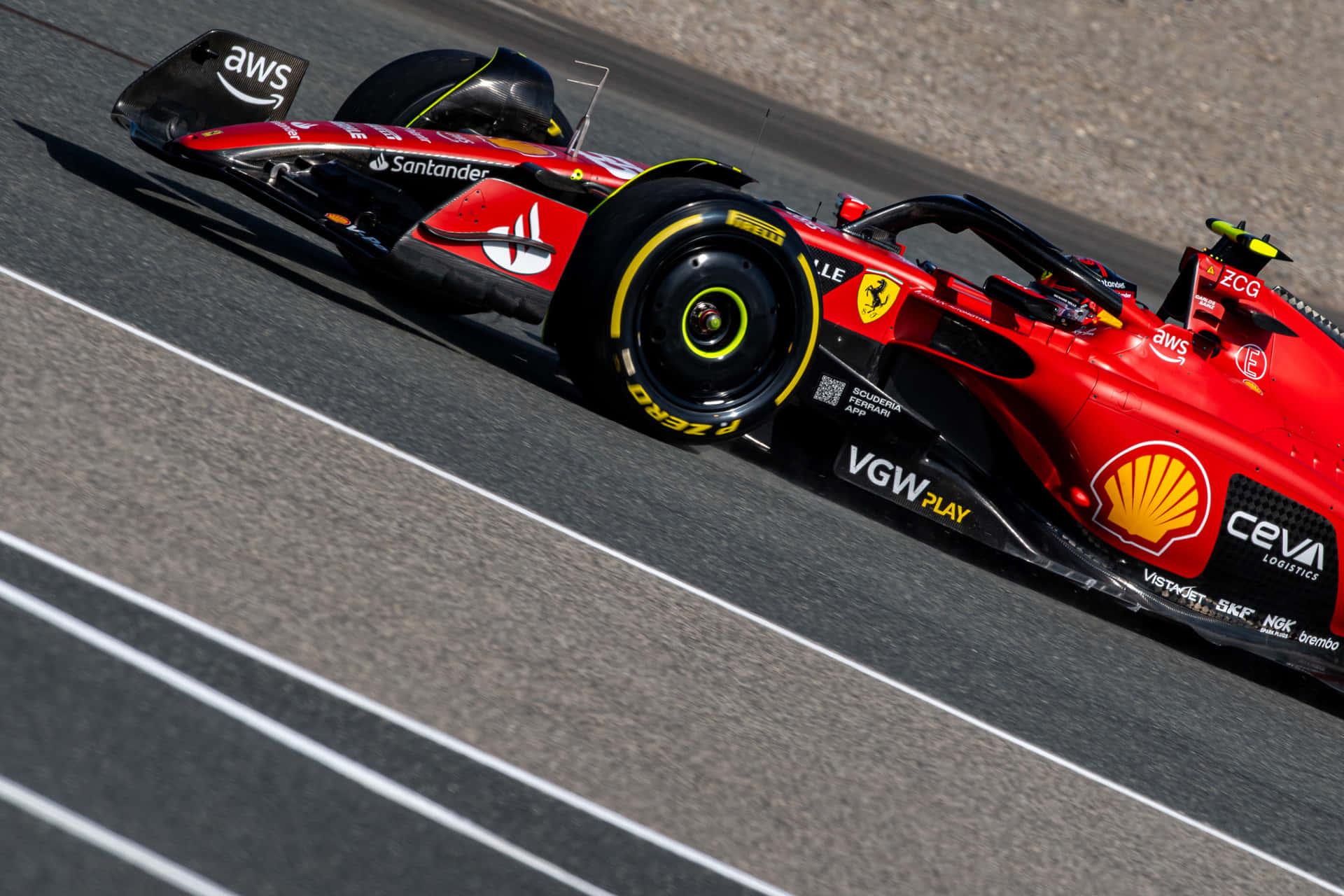 ferrari f1 car driving on a track — 1920x1280 wallpaper