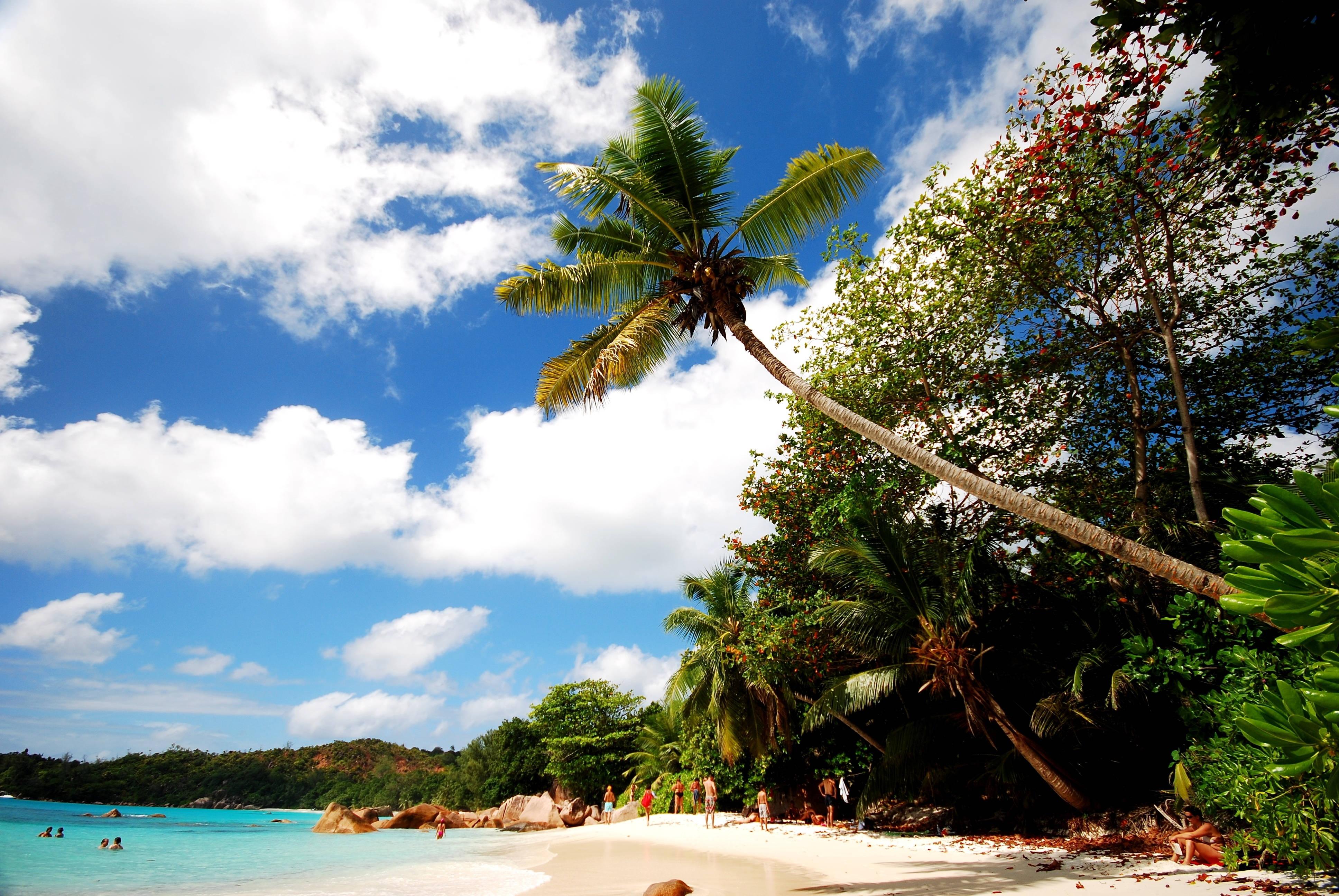 Find tranquility and relaxation at this beach resort surrounded by the beauty of nature. — 3872x2592 wallpaper