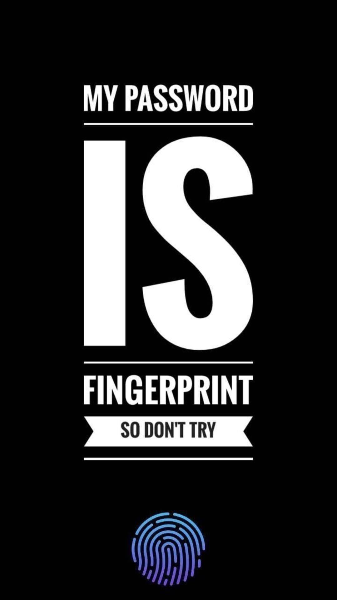Fingerprint Password Home Screen — 1079x1920 wallpaper