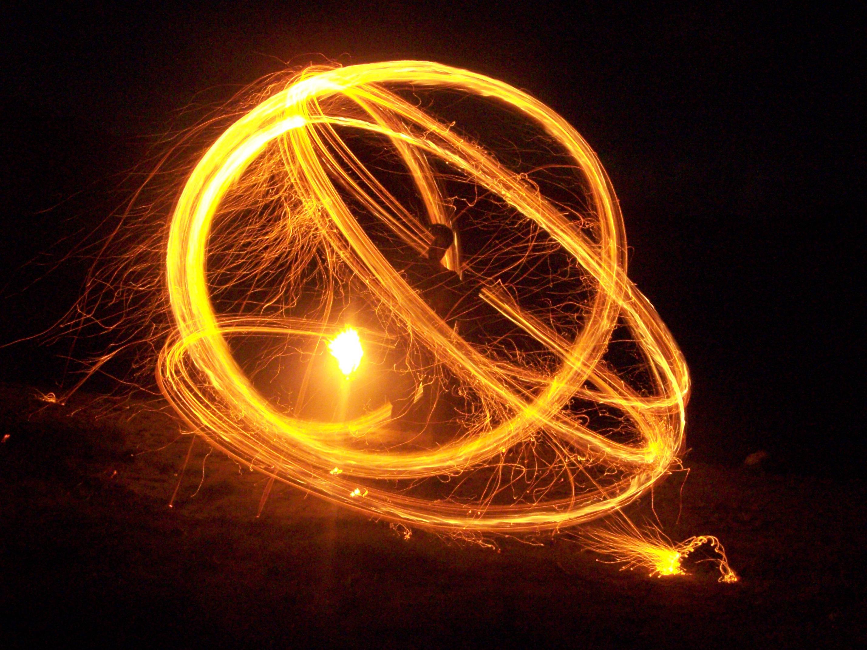 Fire Poi Cool IPad — 2856x2142 wallpaper