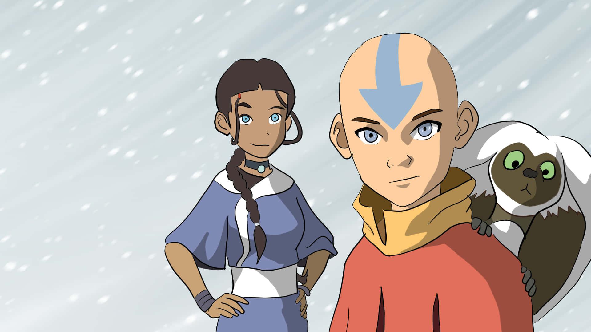 Fire, Water, Air and Earth in "Avatar: The Last Airbender" — 1920x1080 wallpaper