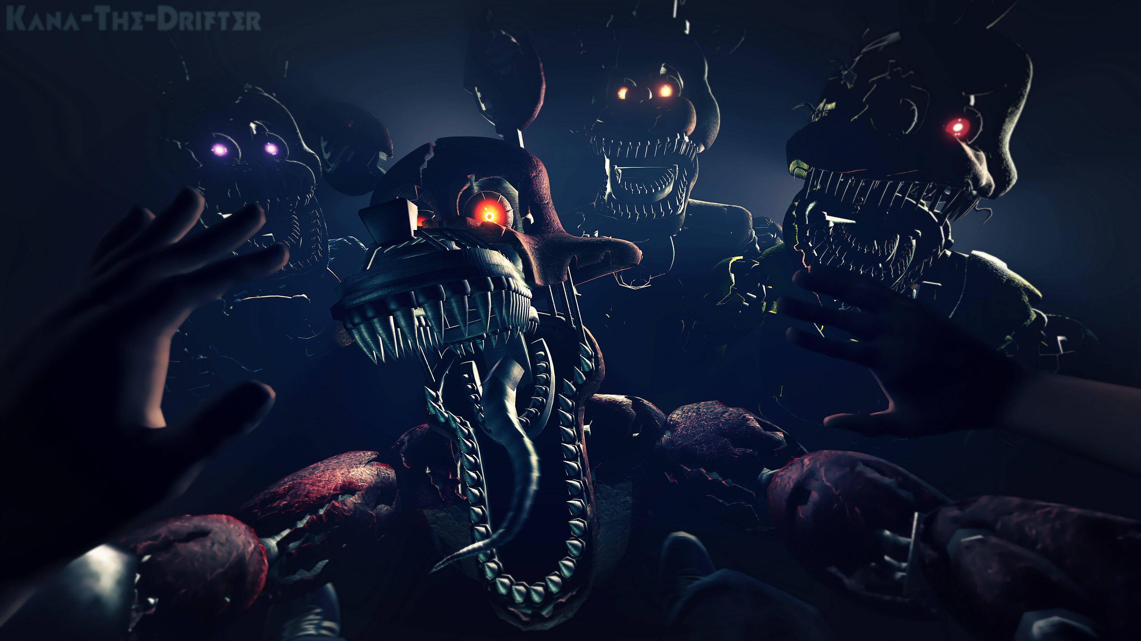 First Person View of FNAF Nightmare — 3840x2160 wallpaper