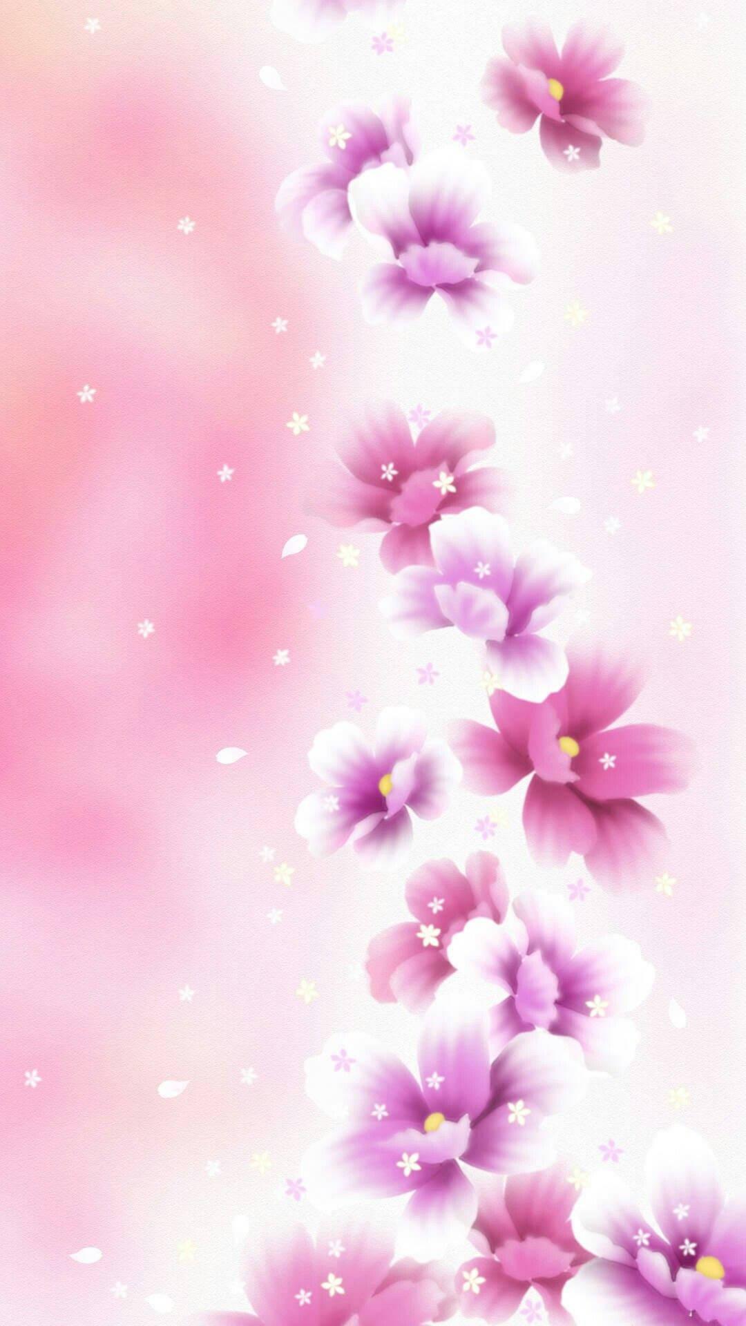 Floating Flowers Pretty Phone — 1080x1920 wallpaper