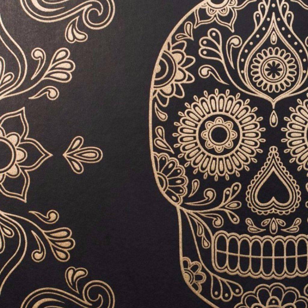 Floral Skull — 1024x1024 wallpaper