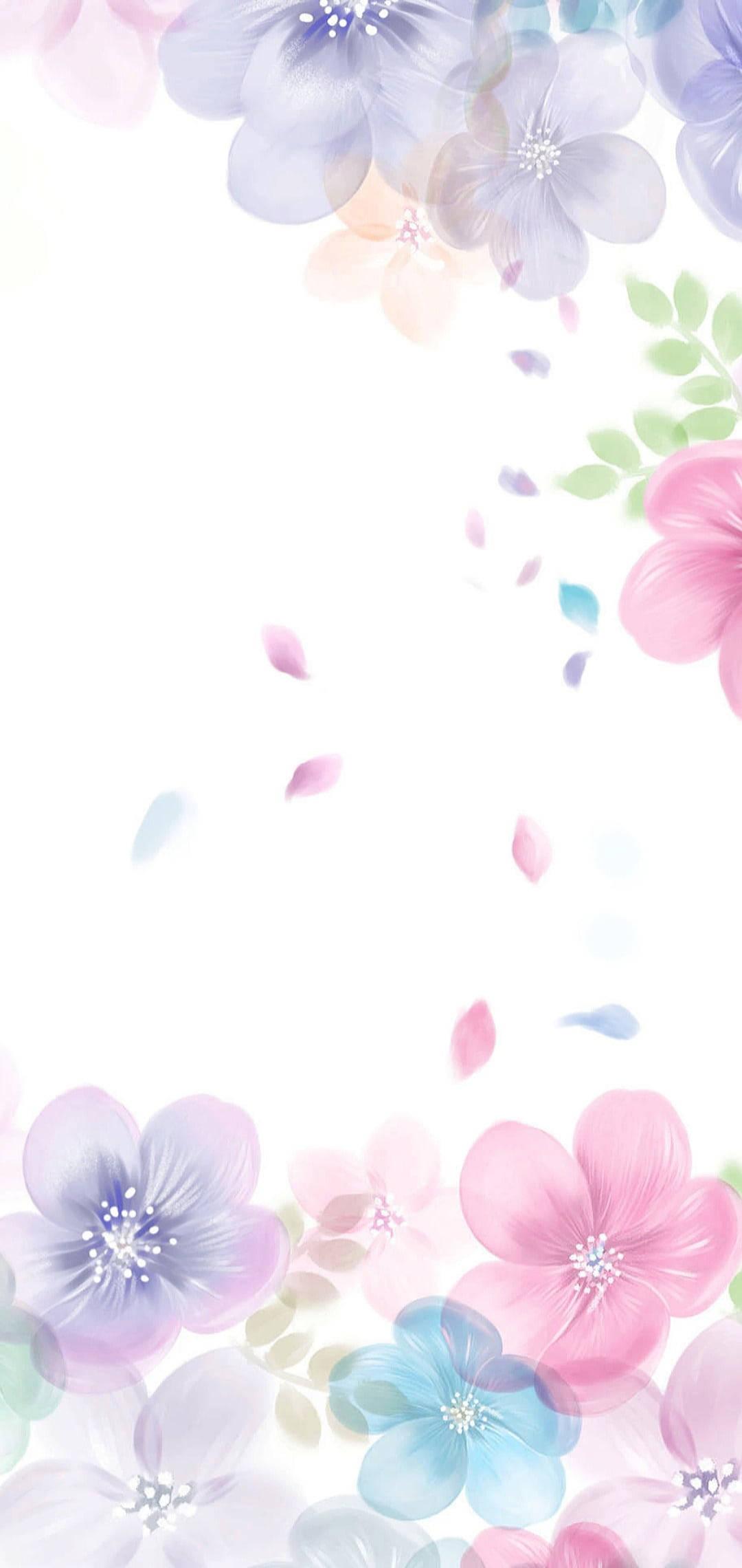 Flower Mobile Vector Art — 1080x2280 wallpaper