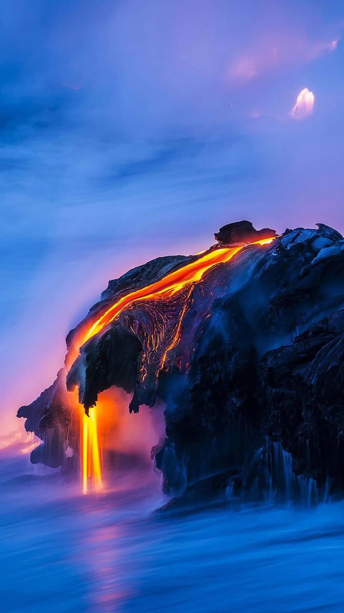Flowing Magma Colorful 4k Phone — 1200x2133 wallpaper