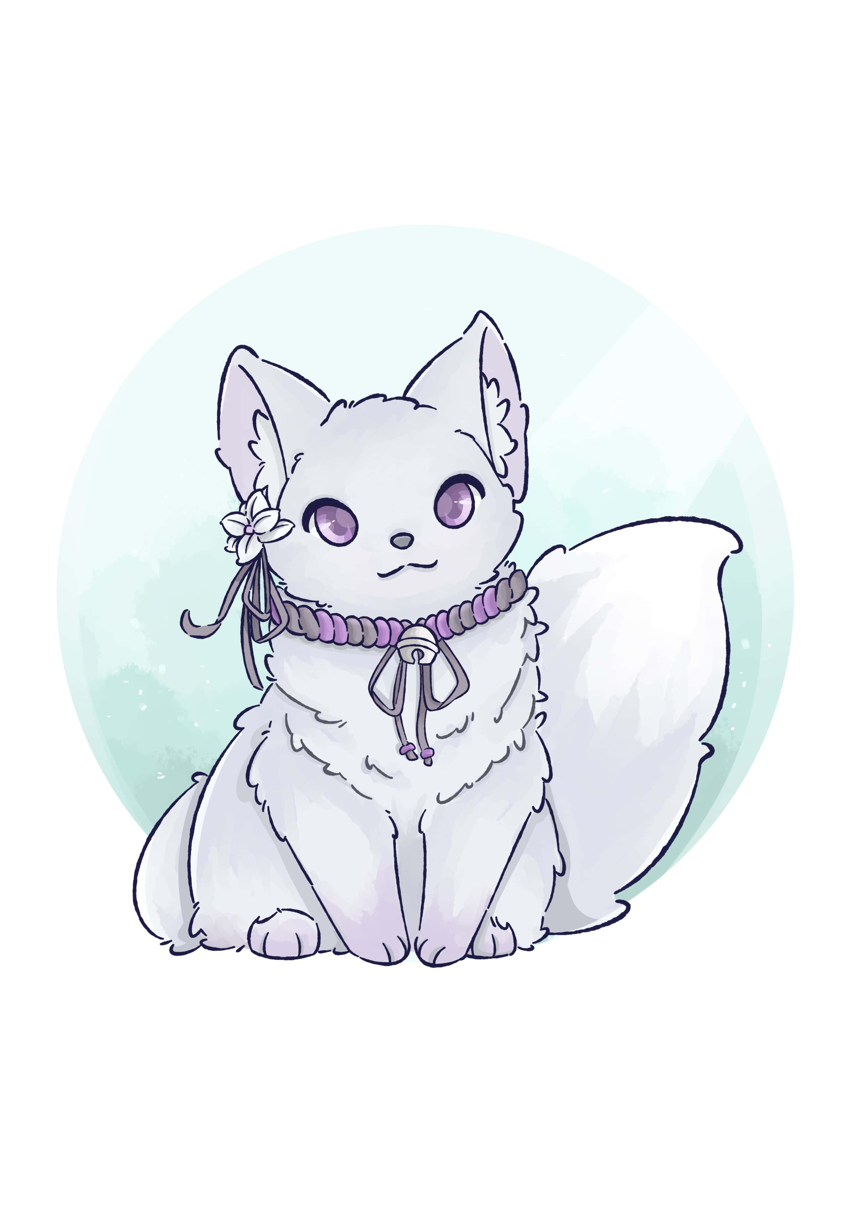 Fluffy Cartoon Cute Cat PFP — 2894x4093 wallpaper
