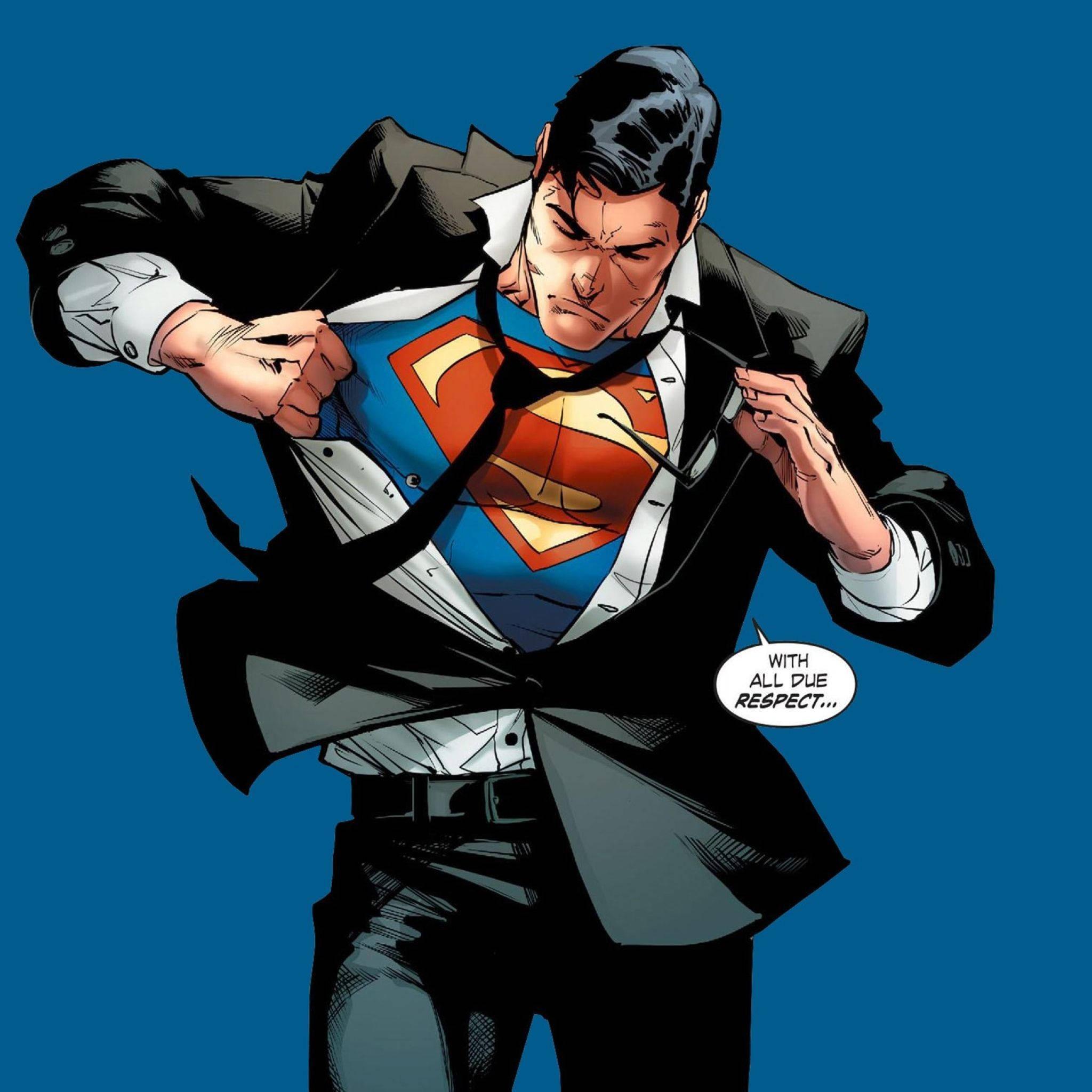 Fly around the world in style with Superman! — 2048x2048 wallpaper
