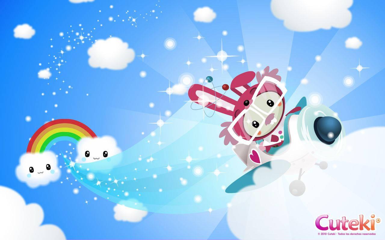 Fly High with the Cuteness! — 1280x800 wallpaper