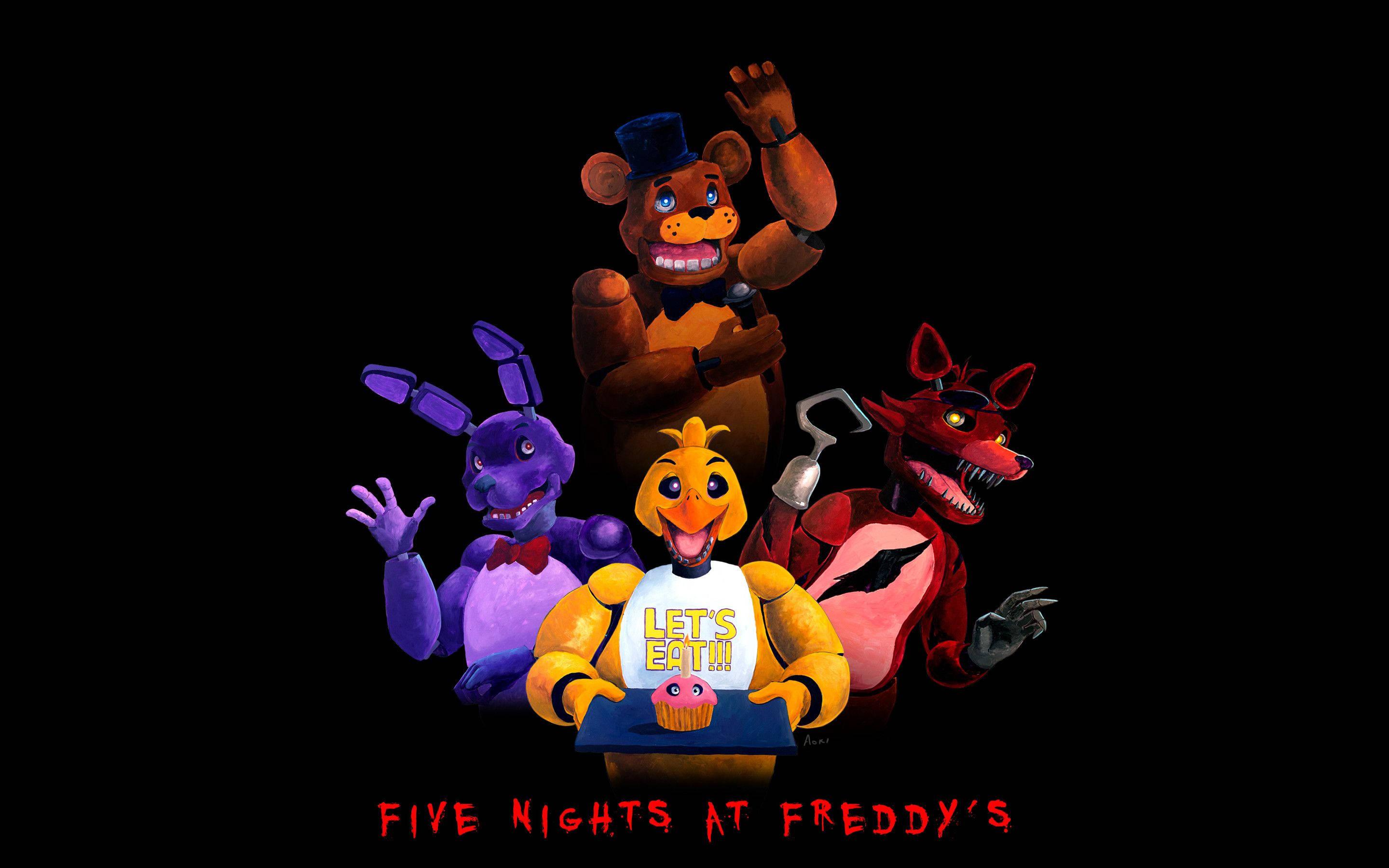FNAF Cartoon Artwork — 2880x1800 wallpaper