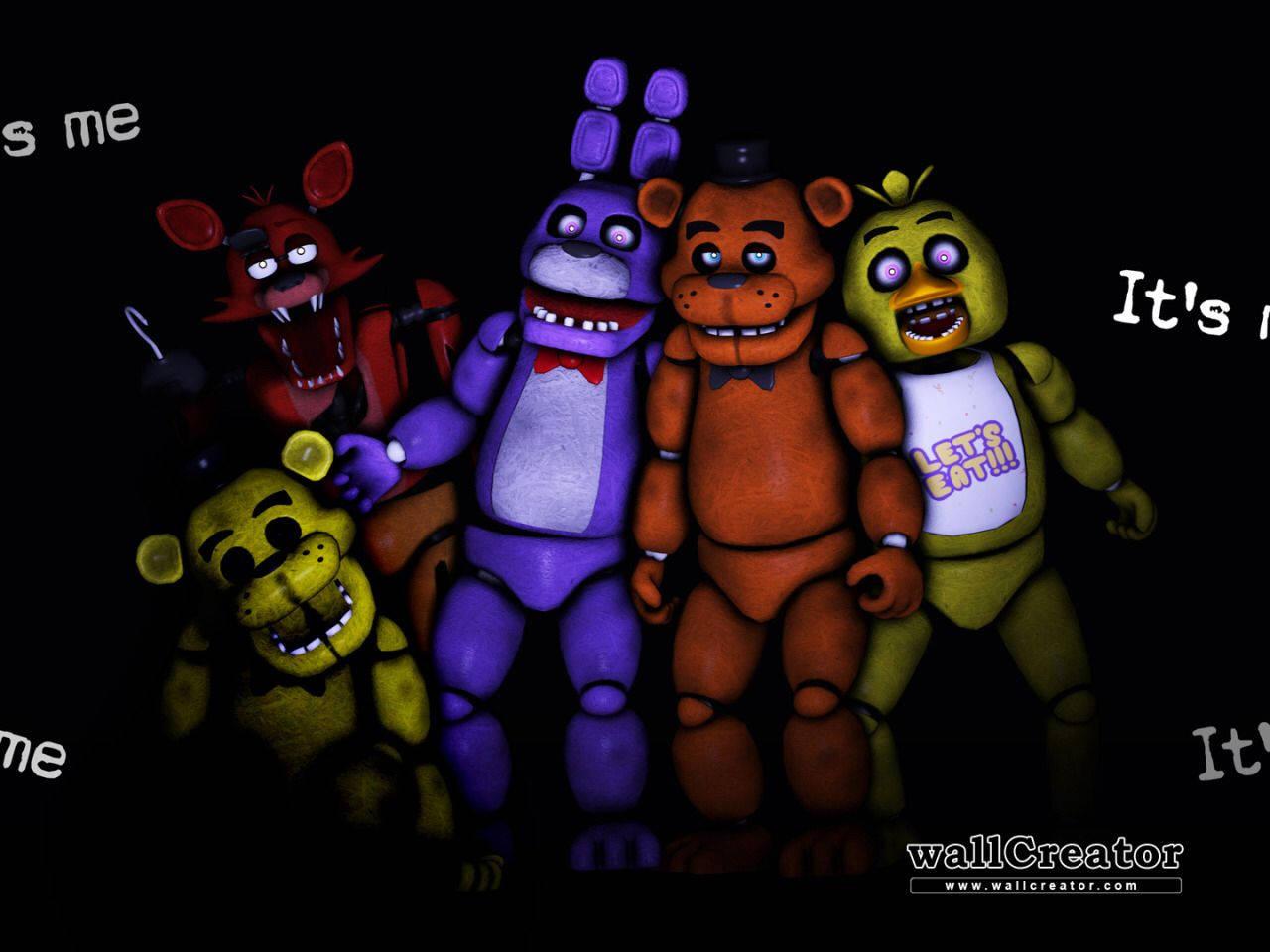 FNAF Freddy And Classic Animatronics — 1280x960 wallpaper
