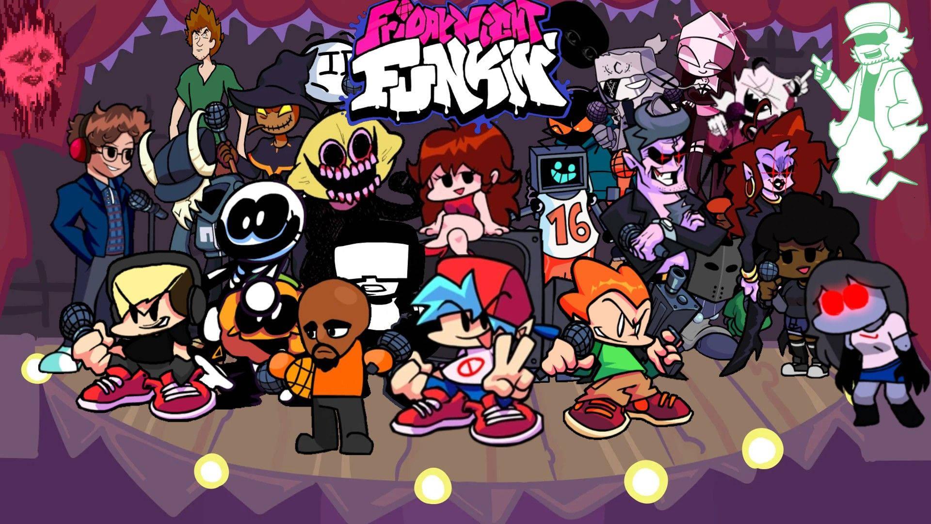 FNF Stage Players — 1920x1080 wallpaper