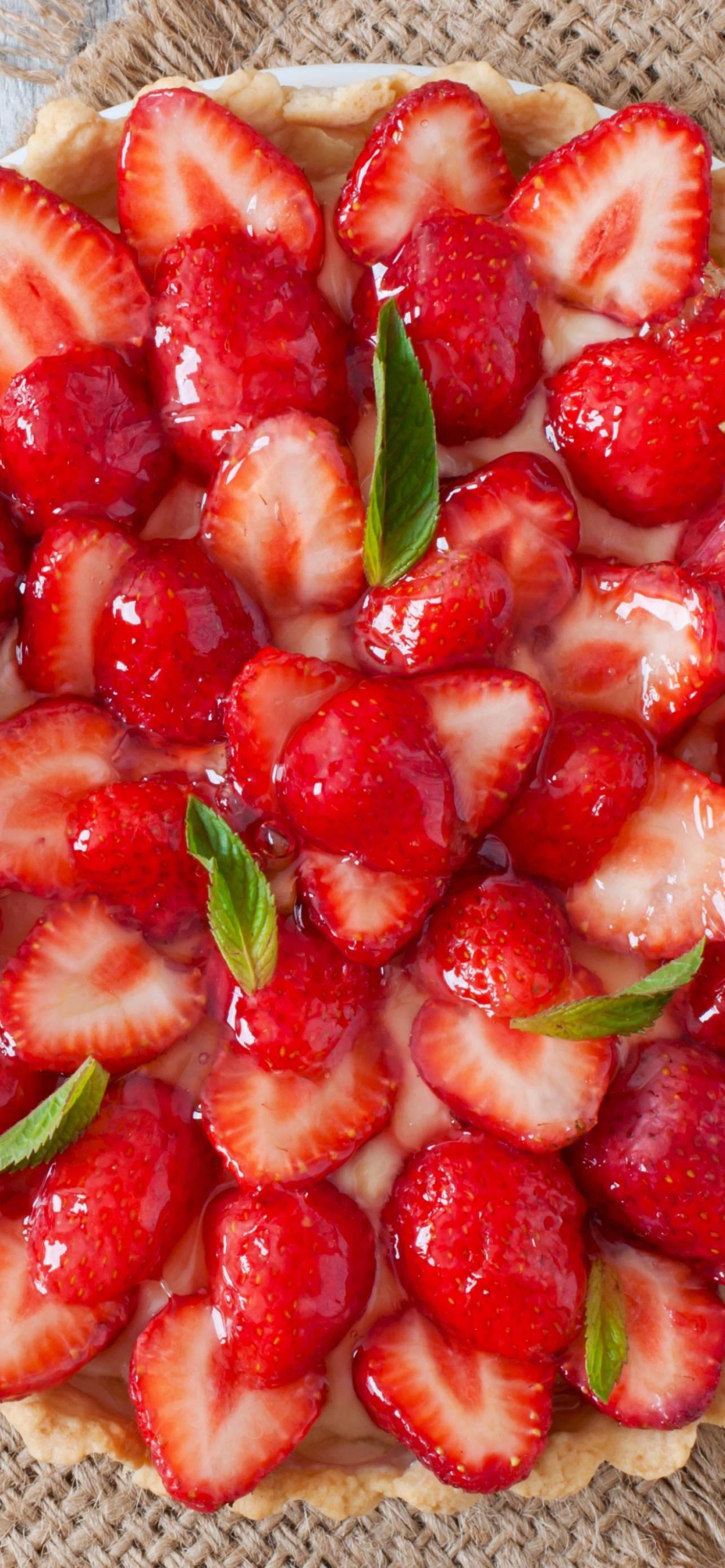 Food Strawberry iPhone 13 Pro — 1284x2778 wallpaper