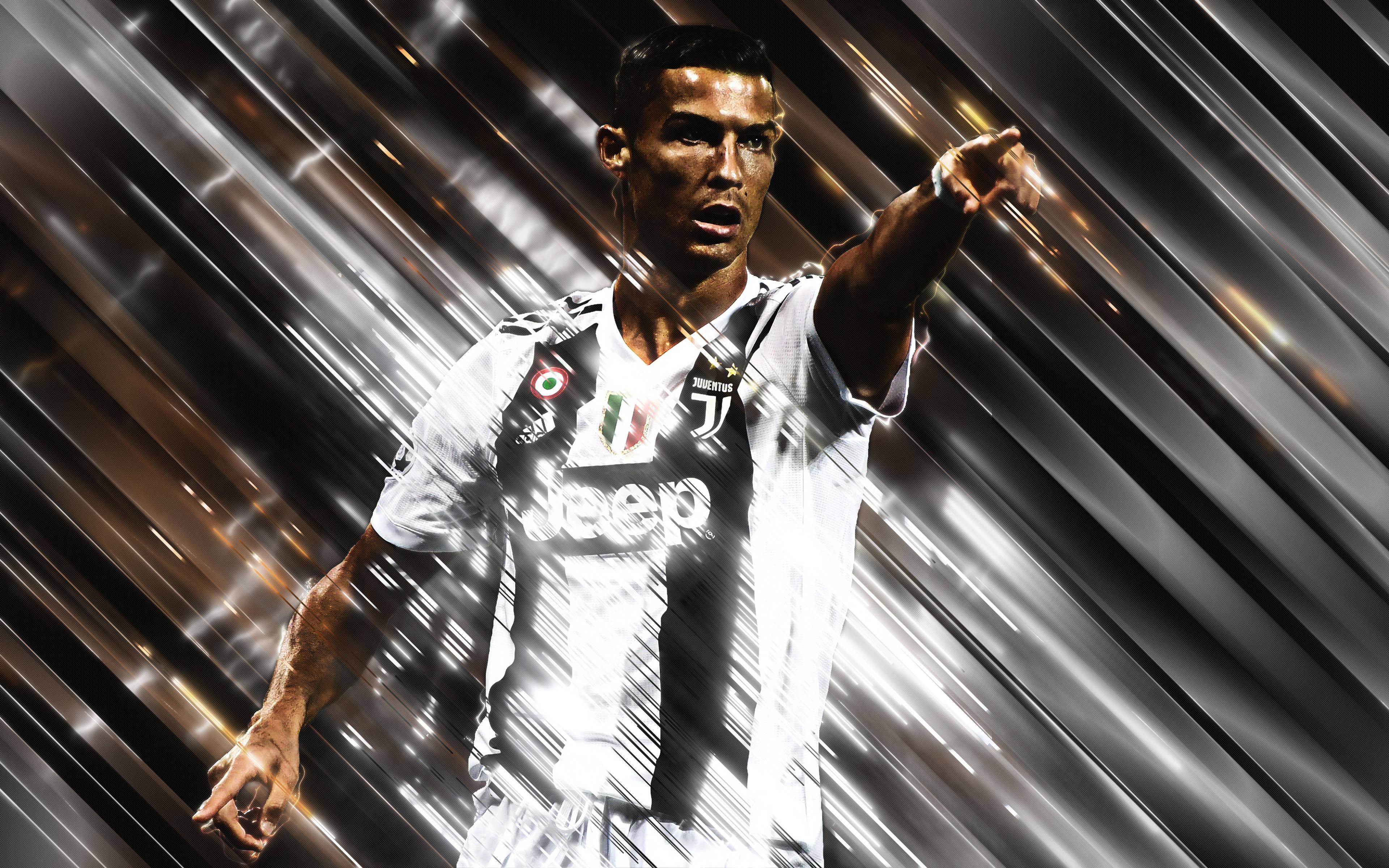 Football Poster Cristiano Ronaldo Hd 4k — 3840x2400 wallpaper