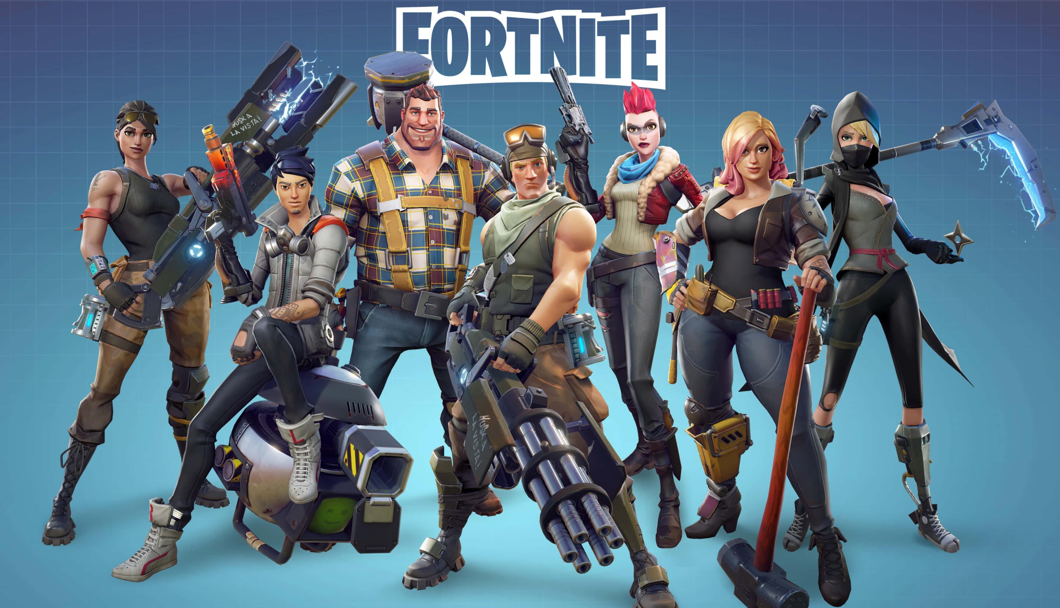 fortnite - a group of people with guns