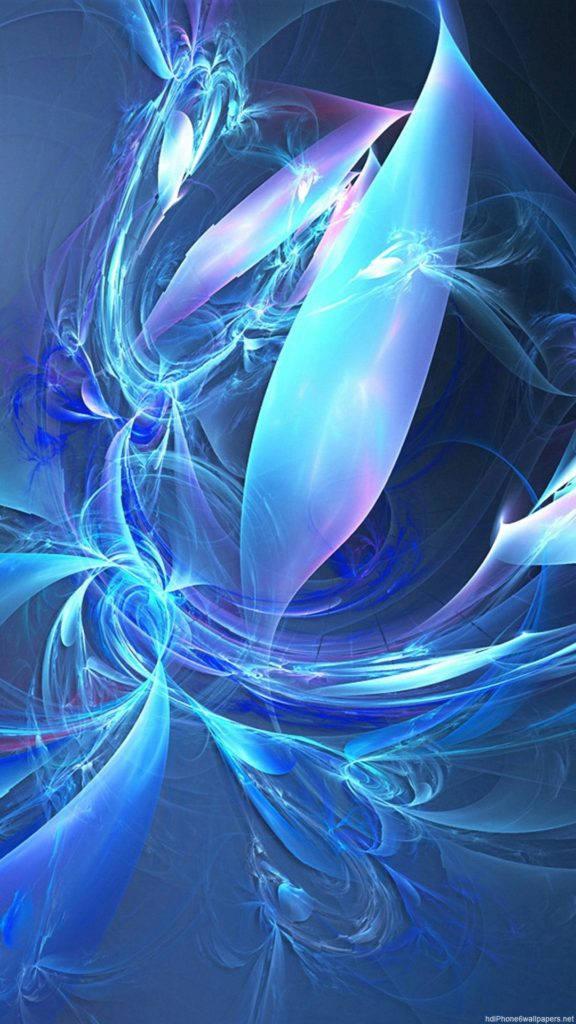 Fractal Blue 3d Iphone — 576x1024 wallpaper