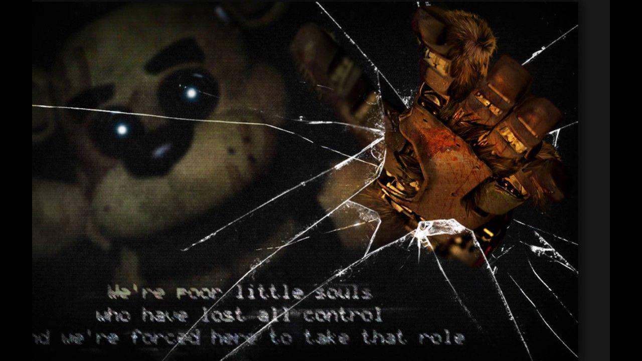 Freddy Fazbear shows no mercy as he breaks the window — 1280x720 wallpaper
