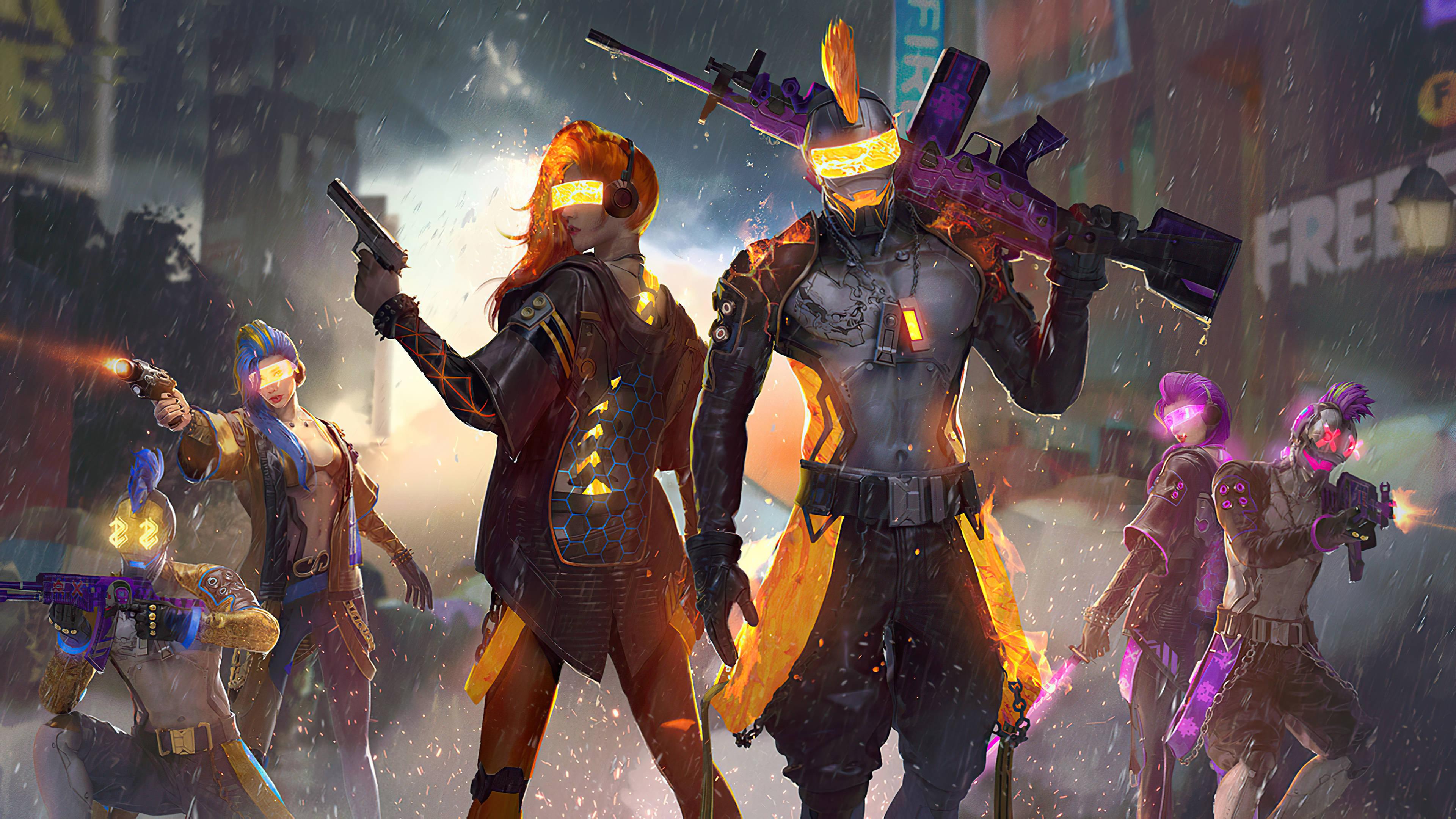 Free Fire Rain Battle