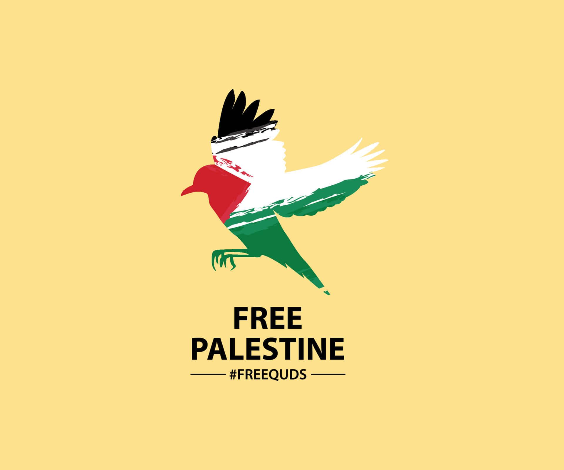 free palestine logo with a bird flying — 1920x1600 wallpaper