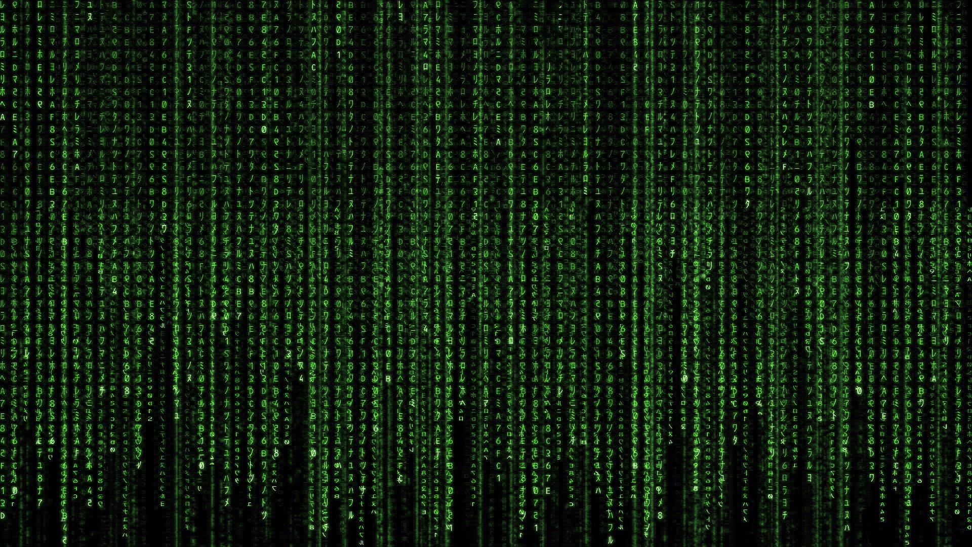 Free your mind in the matrix of neon green — 1920x1080 wallpaper