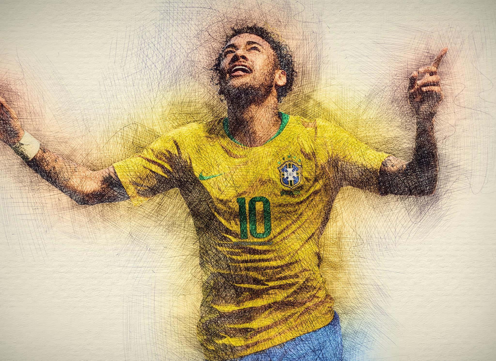 French football superstar Neymar Jr. — 2048x1491 wallpaper