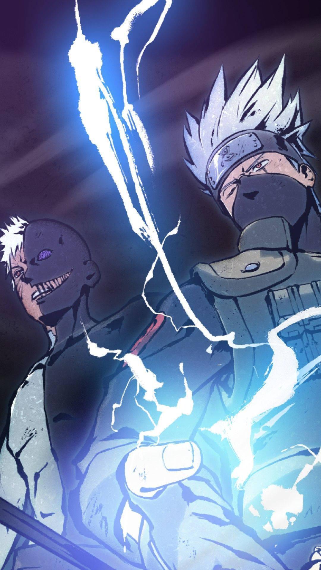 Friend or foe? The epic clash between Kakashi and Obito.
