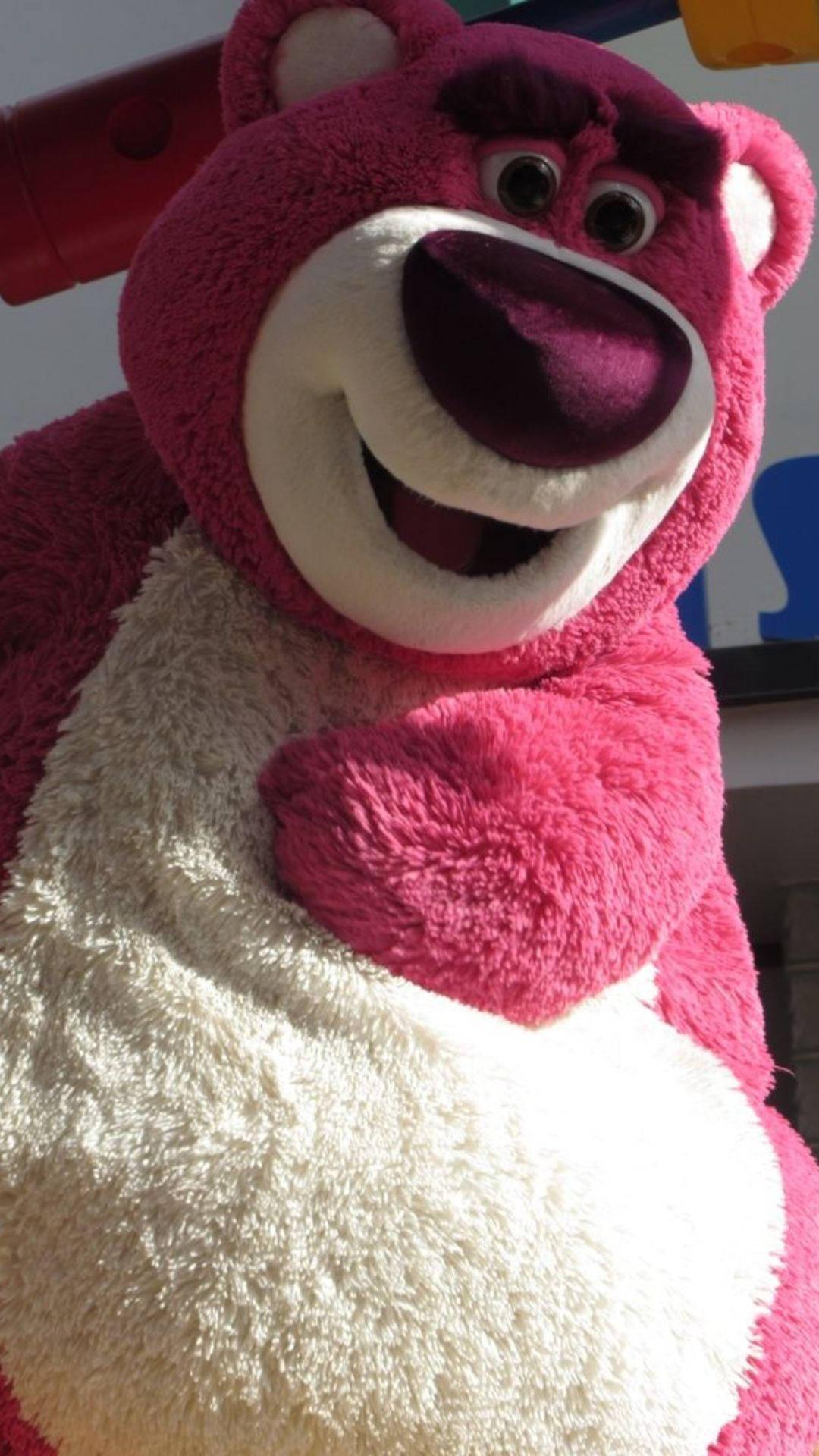 Friendly Lotso Mascot — 1080x1920 wallpaper